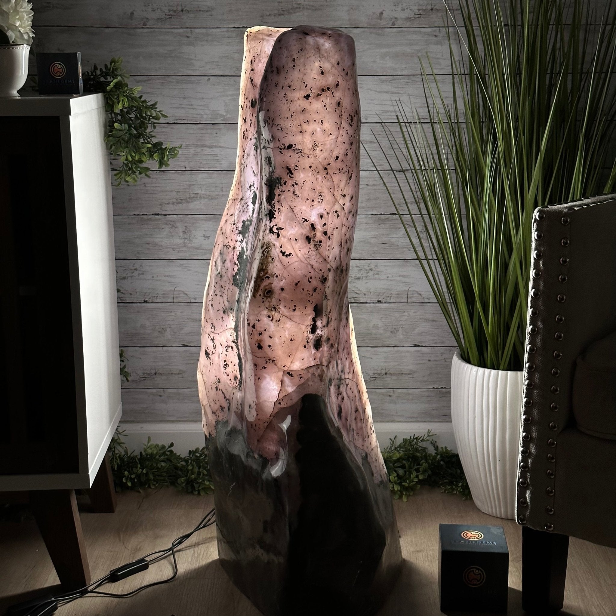 Extra Quality Polished Brazilian Amethyst Cathedral, 150.6 lbs & 35.25" tall Model #5602-0184 by Brazil Gems - Brazil GemsBrazil GemsExtra Quality Polished Brazilian Amethyst Cathedral, 150.6 lbs & 35.25" tall Model #5602-0184 by Brazil GemsPolished Cathedrals5602-0184