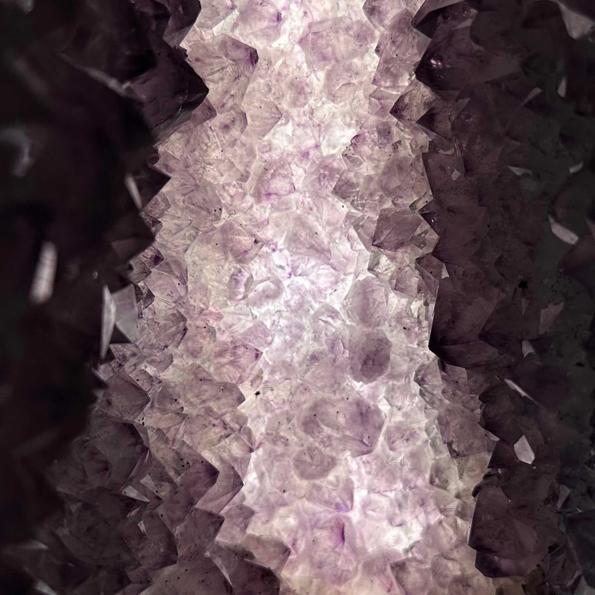 Extra Quality Polished Brazilian Amethyst Cathedral, 150.6 lbs & 35.25" tall Model #5602-0184 by Brazil Gems - Brazil GemsBrazil GemsExtra Quality Polished Brazilian Amethyst Cathedral, 150.6 lbs & 35.25" tall Model #5602-0184 by Brazil GemsPolished Cathedrals5602-0184