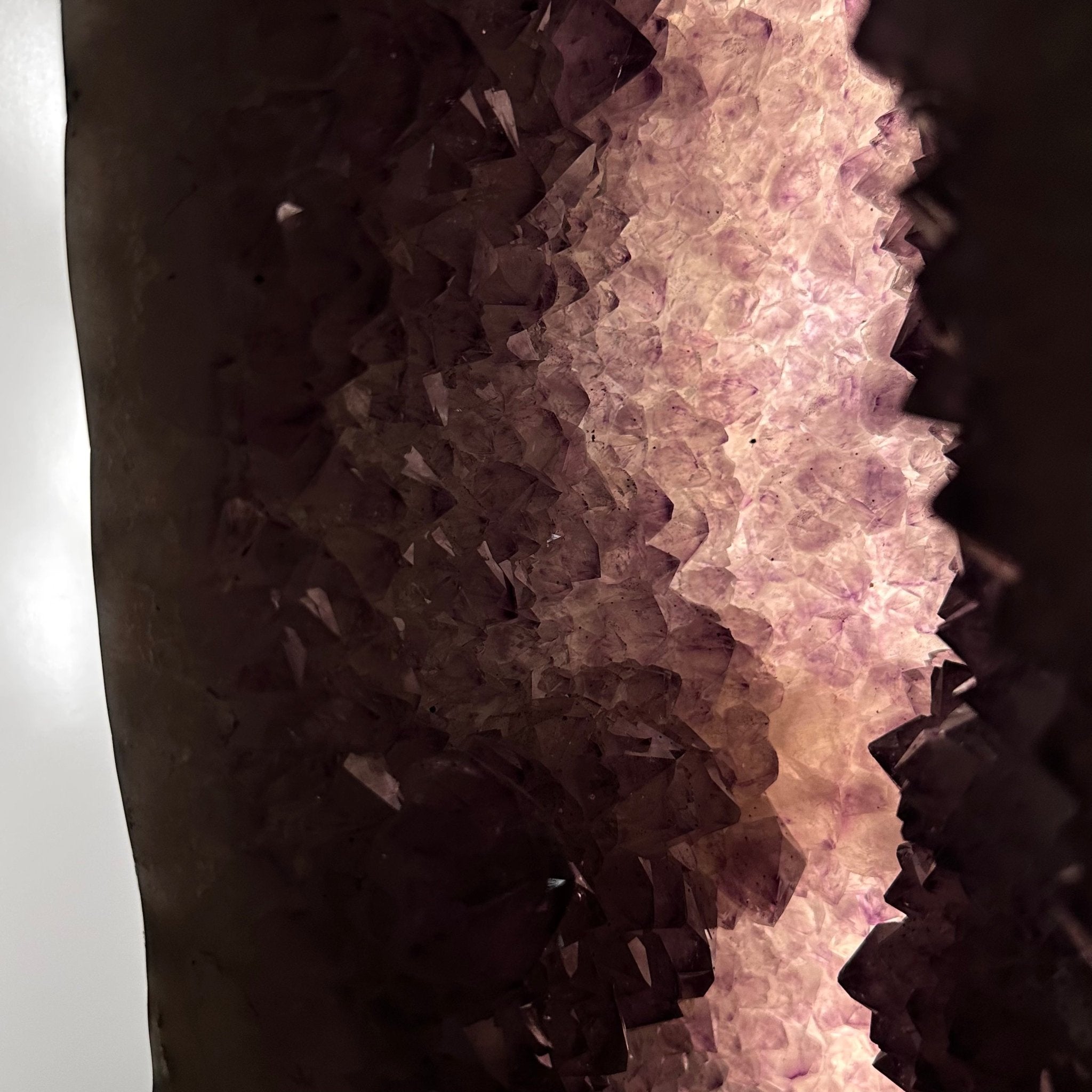 Extra Quality Polished Brazilian Amethyst Cathedral, 150.6 lbs & 35.25" tall Model #5602-0184 by Brazil Gems - Brazil GemsBrazil GemsExtra Quality Polished Brazilian Amethyst Cathedral, 150.6 lbs & 35.25" tall Model #5602-0184 by Brazil GemsPolished Cathedrals5602-0184