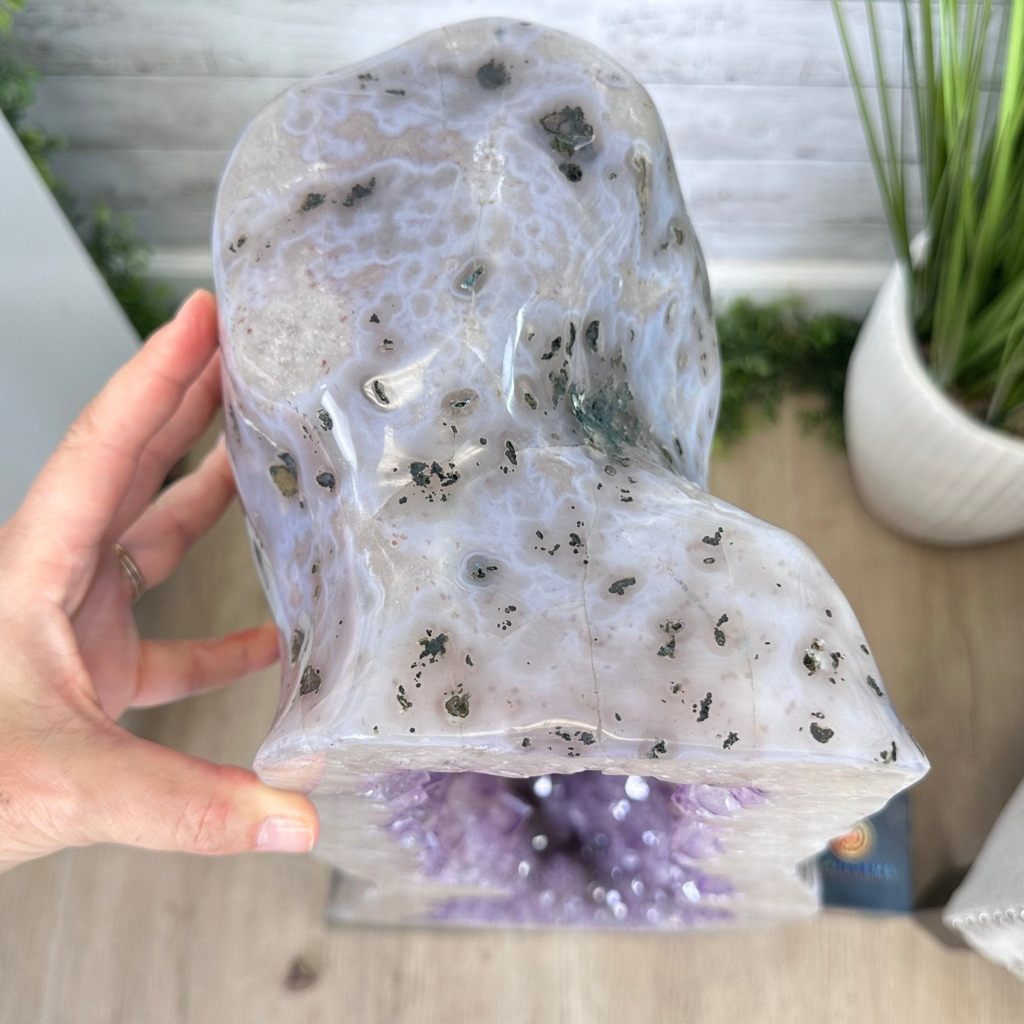 Extra Quality Polished Brazilian Amethyst Cathedral, 150.6 lbs & 35.25" tall Model #5602-0184 by Brazil Gems - Brazil GemsBrazil GemsExtra Quality Polished Brazilian Amethyst Cathedral, 150.6 lbs & 35.25" tall Model #5602-0184 by Brazil GemsPolished Cathedrals5602-0184