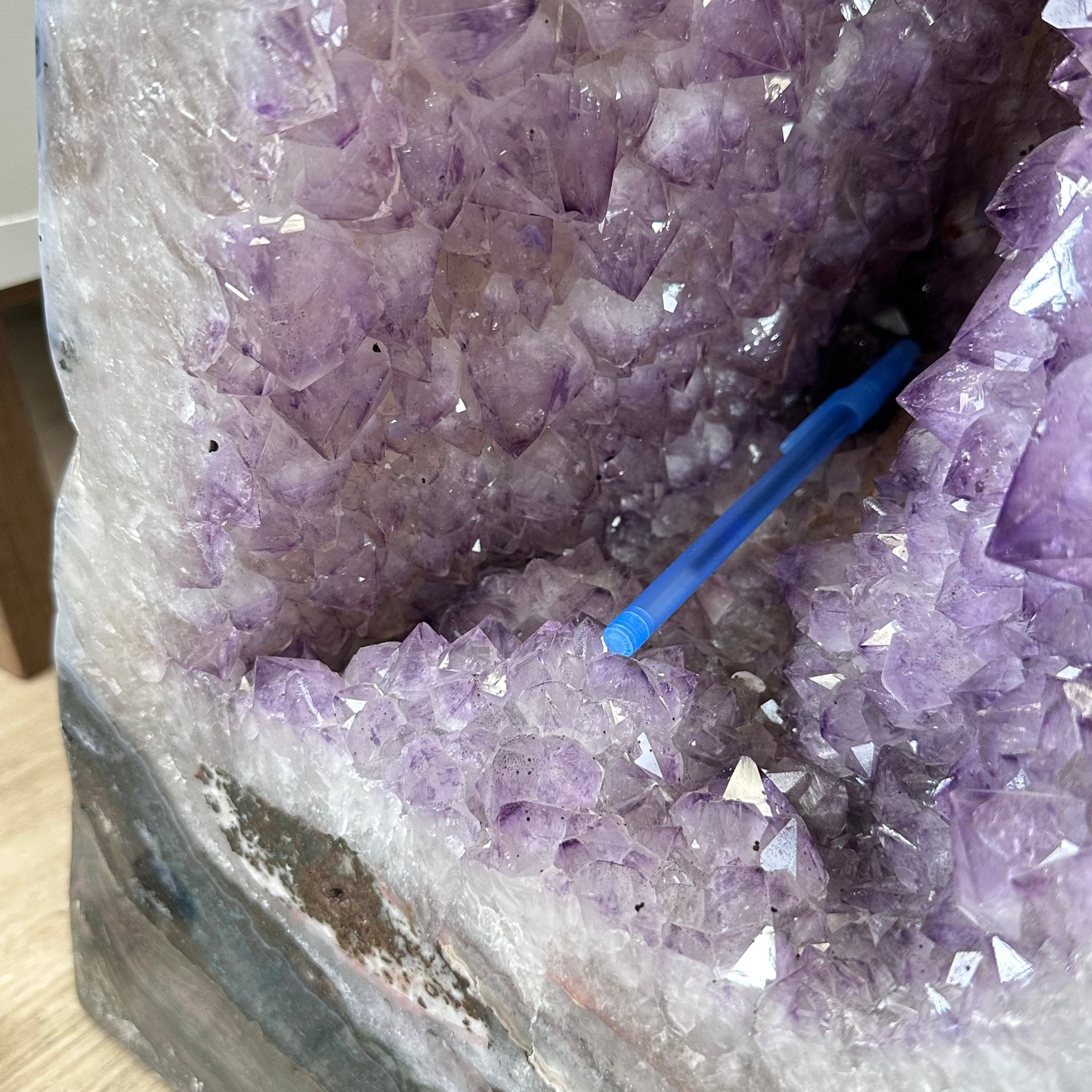 Extra Quality Polished Brazilian Amethyst Cathedral, 150.6 lbs & 35.25" tall Model #5602-0184 by Brazil Gems - Brazil GemsBrazil GemsExtra Quality Polished Brazilian Amethyst Cathedral, 150.6 lbs & 35.25" tall Model #5602-0184 by Brazil GemsPolished Cathedrals5602-0184