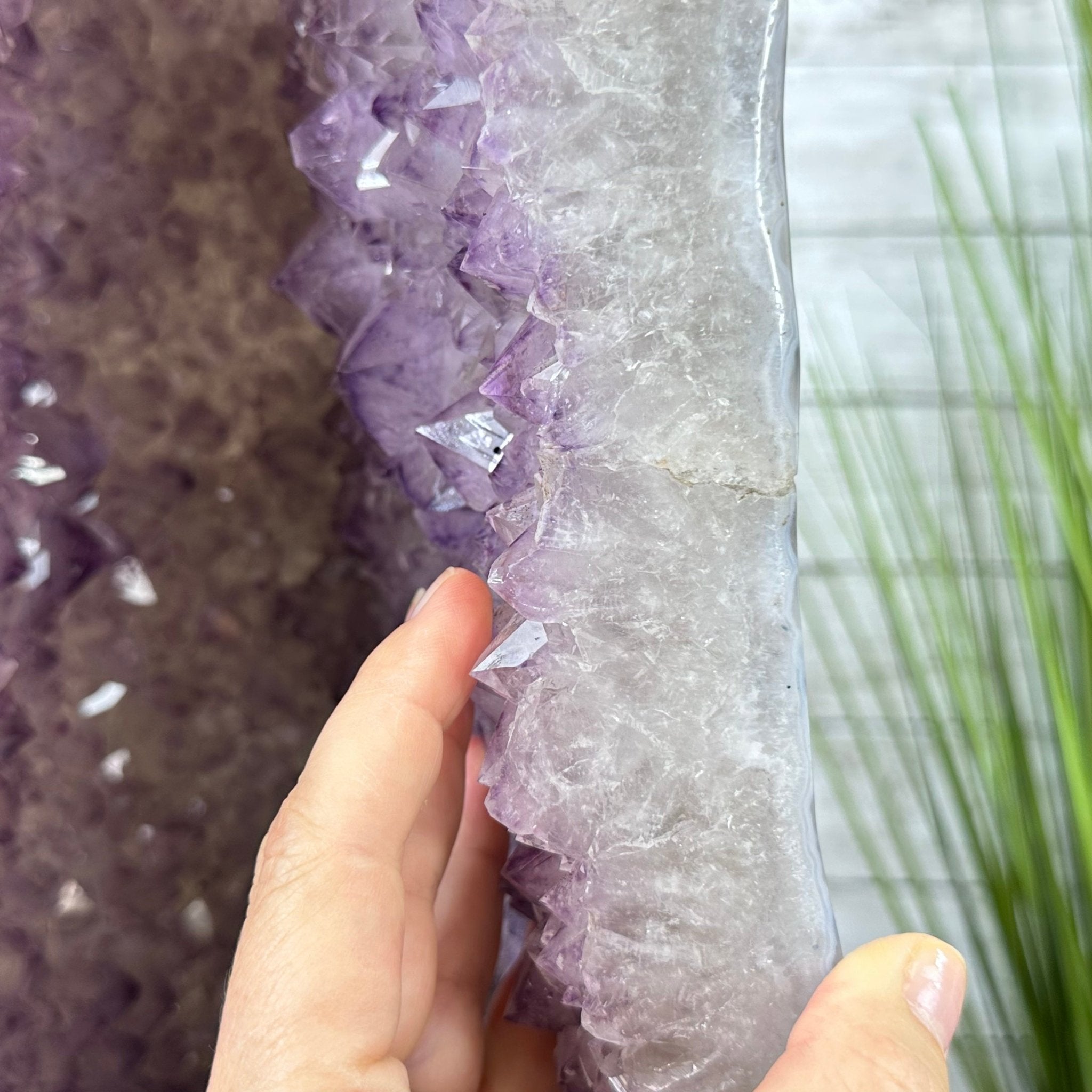 Extra Quality Polished Brazilian Amethyst Cathedral, 150.6 lbs & 35.25" tall Model #5602-0184 by Brazil Gems - Brazil GemsBrazil GemsExtra Quality Polished Brazilian Amethyst Cathedral, 150.6 lbs & 35.25" tall Model #5602-0184 by Brazil GemsPolished Cathedrals5602-0184