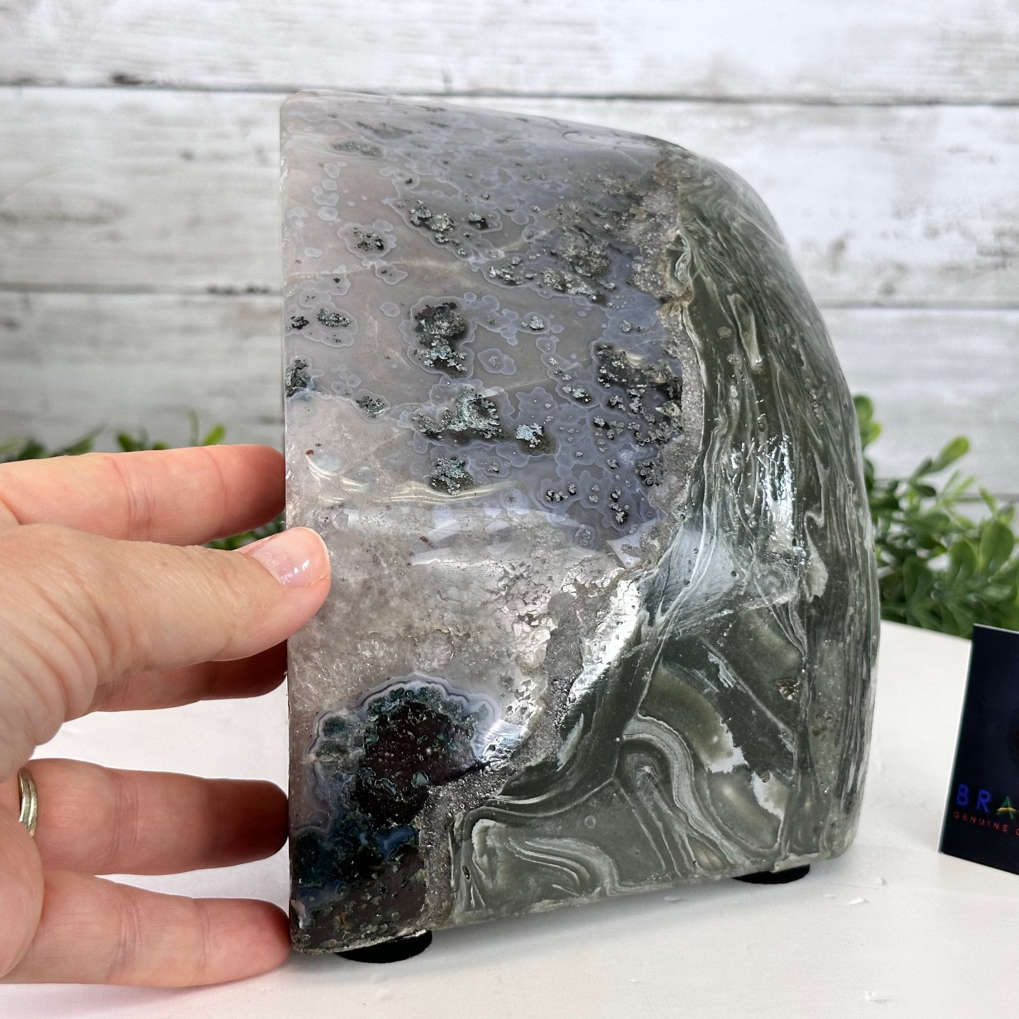 Extra Quality Polished Brazilian Amethyst Cathedral, 16.9 lbs & 6.6" tall Model #5602-0172 by Brazil Gems - Brazil GemsBrazil GemsExtra Quality Polished Brazilian Amethyst Cathedral, 16.9 lbs & 6.6" tall Model #5602-0172 by Brazil GemsPolished Cathedrals5602-0172