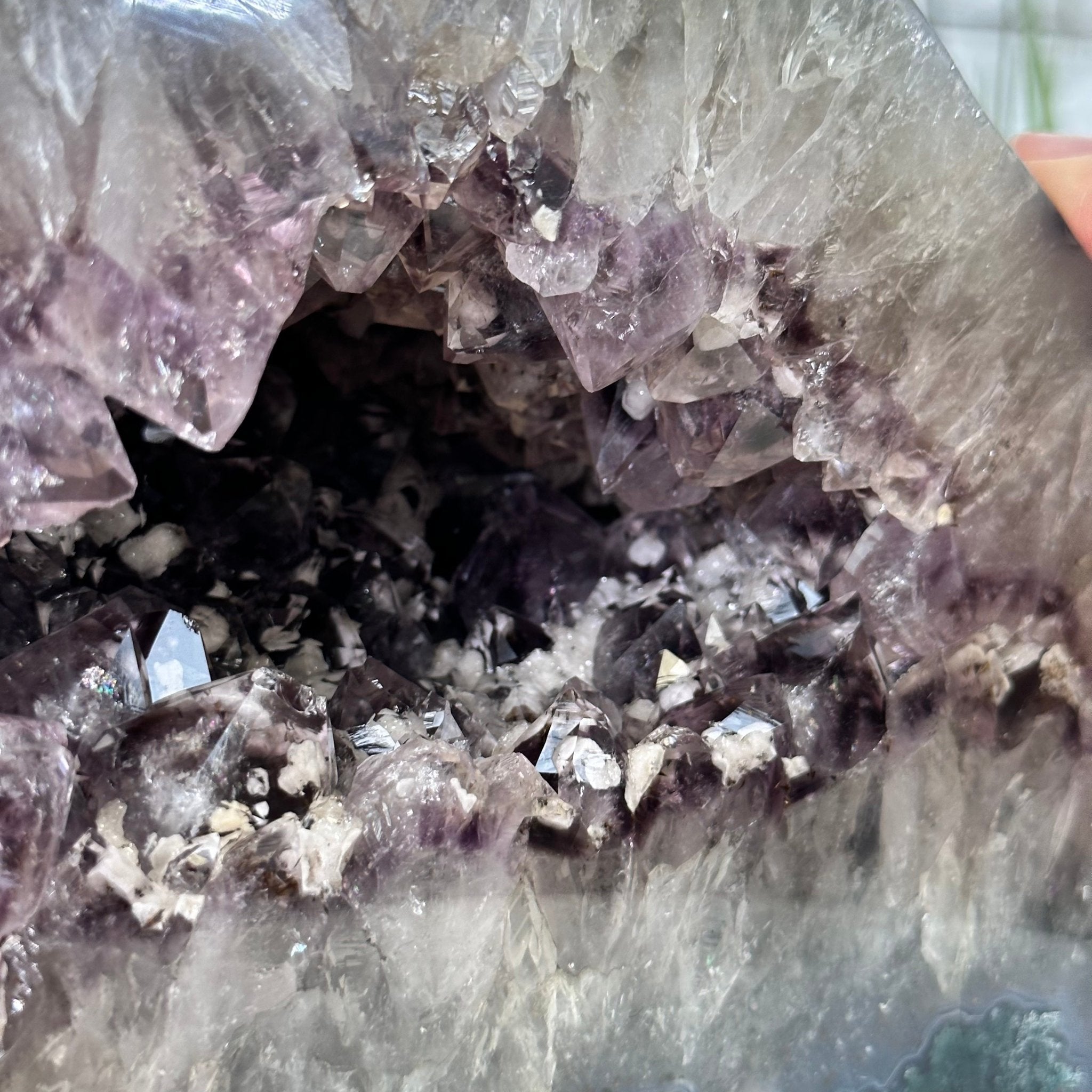 Extra Quality Polished Brazilian Amethyst Cathedral, 16.9 lbs & 6.6" tall Model #5602-0172 by Brazil Gems - Brazil GemsBrazil GemsExtra Quality Polished Brazilian Amethyst Cathedral, 16.9 lbs & 6.6" tall Model #5602-0172 by Brazil GemsPolished Cathedrals5602-0172