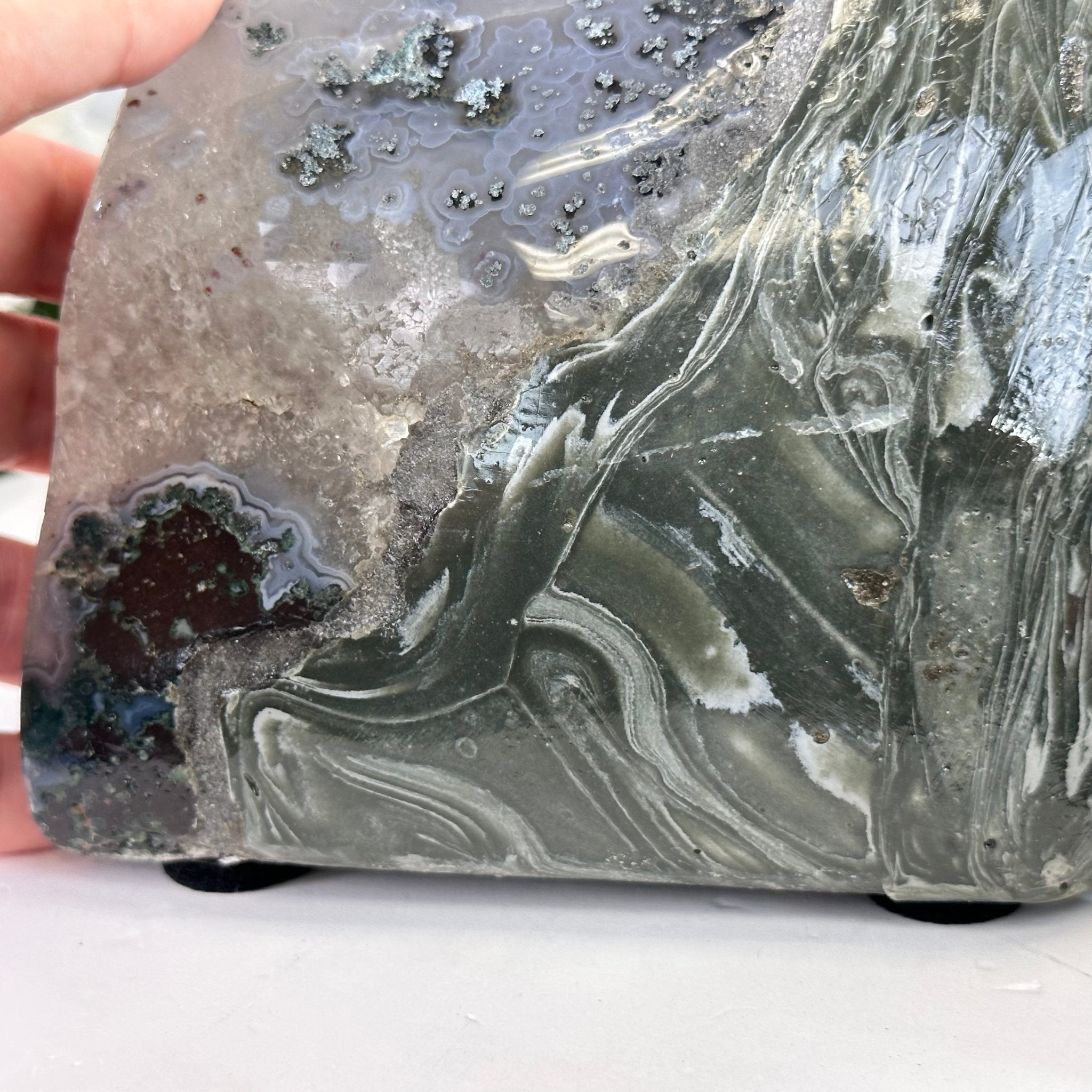 Extra Quality Polished Brazilian Amethyst Cathedral, 16.9 lbs & 6.6" tall Model #5602-0172 by Brazil Gems - Brazil GemsBrazil GemsExtra Quality Polished Brazilian Amethyst Cathedral, 16.9 lbs & 6.6" tall Model #5602-0172 by Brazil GemsPolished Cathedrals5602-0172