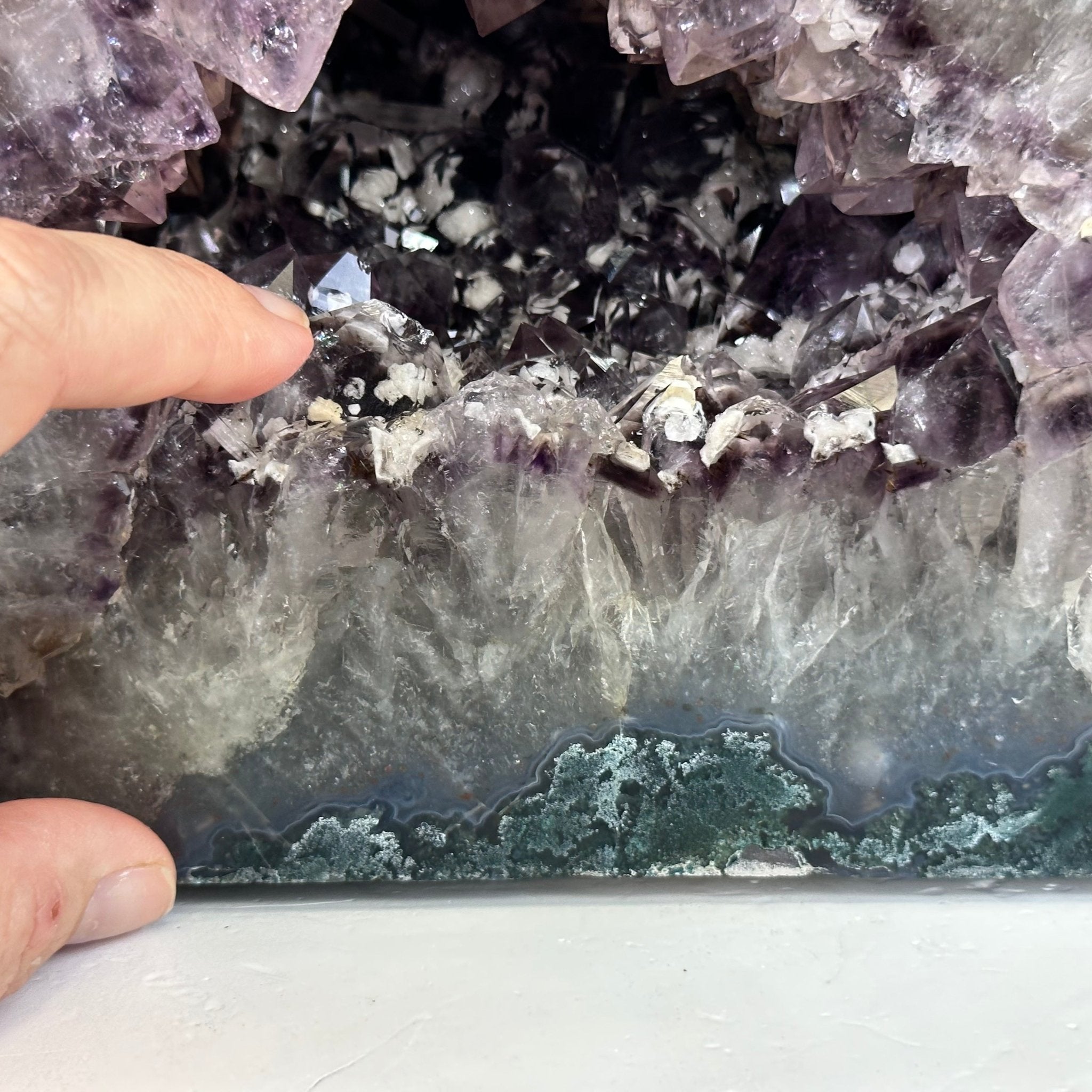 Extra Quality Polished Brazilian Amethyst Cathedral, 16.9 lbs & 6.6" tall Model #5602-0172 by Brazil Gems - Brazil GemsBrazil GemsExtra Quality Polished Brazilian Amethyst Cathedral, 16.9 lbs & 6.6" tall Model #5602-0172 by Brazil GemsPolished Cathedrals5602-0172