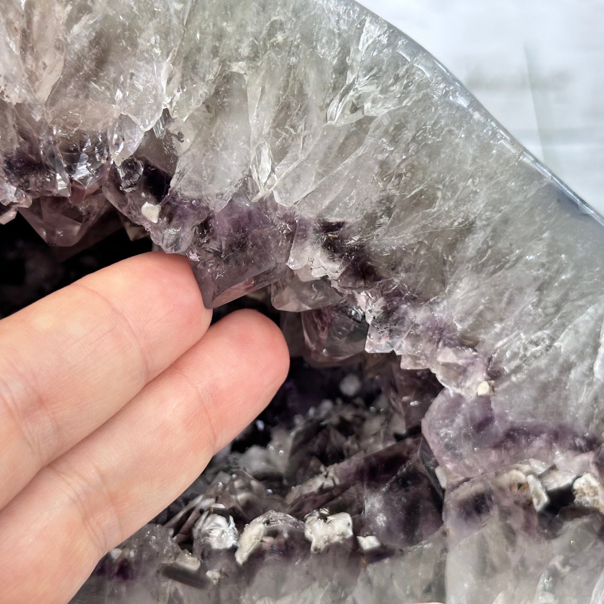 Extra Quality Polished Brazilian Amethyst Cathedral, 16.9 lbs & 6.6" tall Model #5602-0172 by Brazil Gems - Brazil GemsBrazil GemsExtra Quality Polished Brazilian Amethyst Cathedral, 16.9 lbs & 6.6" tall Model #5602-0172 by Brazil GemsPolished Cathedrals5602-0172