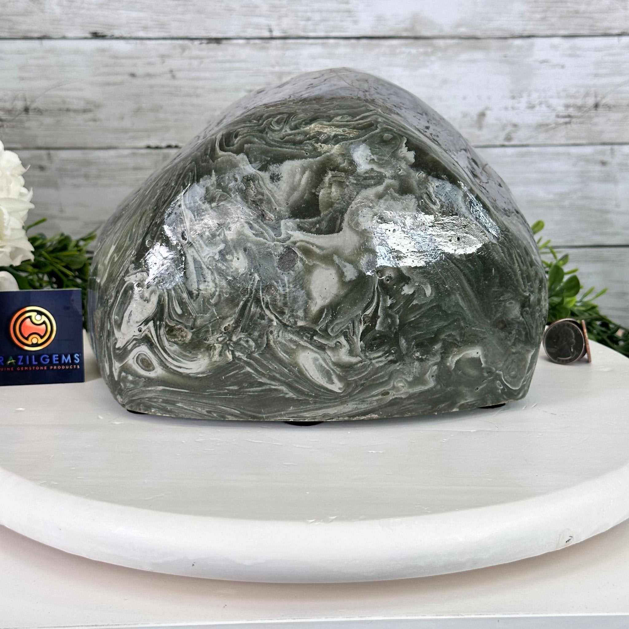 Extra Quality Polished Brazilian Amethyst Cathedral, 16.9 lbs & 6.6" tall Model #5602-0172 by Brazil Gems - Brazil GemsBrazil GemsExtra Quality Polished Brazilian Amethyst Cathedral, 16.9 lbs & 6.6" tall Model #5602-0172 by Brazil GemsPolished Cathedrals5602-0172