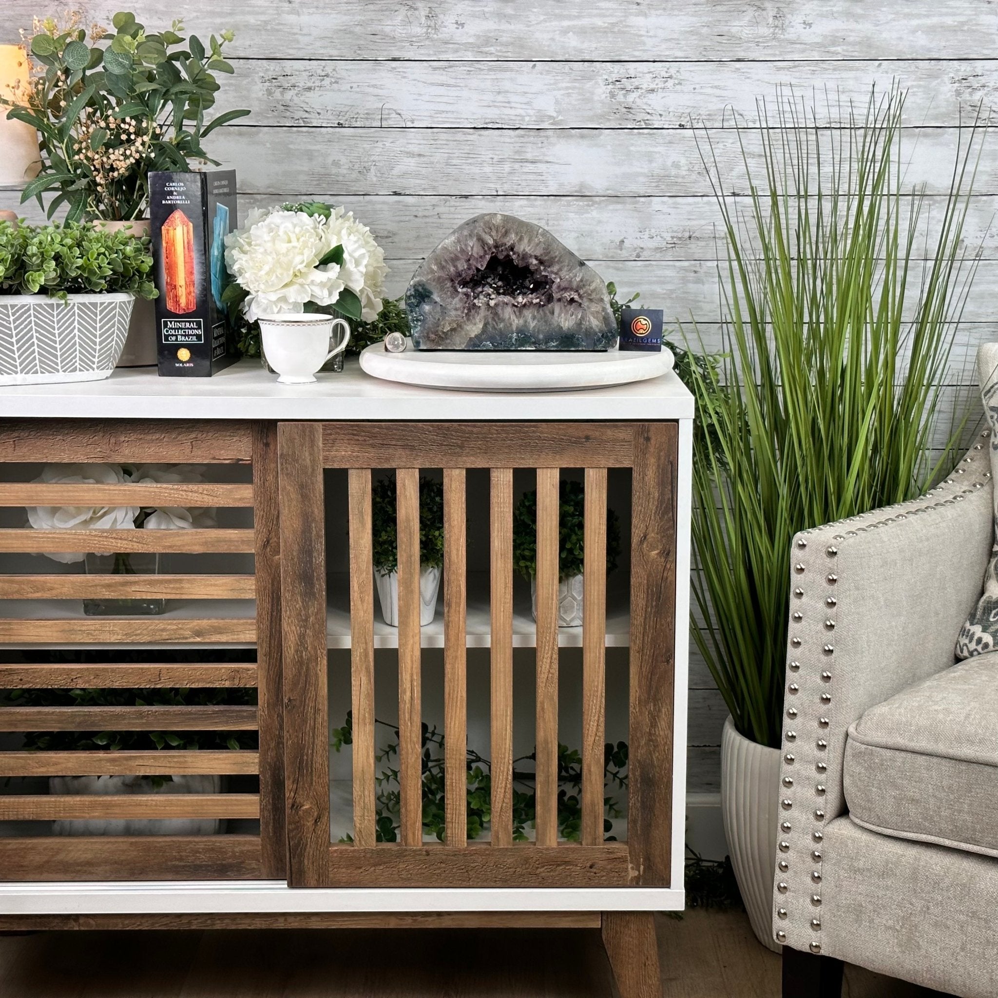 Extra Quality Polished Brazilian Amethyst Cathedral, 16.9 lbs & 6.6" tall Model #5602-0172 by Brazil Gems - Brazil GemsBrazil GemsExtra Quality Polished Brazilian Amethyst Cathedral, 16.9 lbs & 6.6" tall Model #5602-0172 by Brazil GemsPolished Cathedrals5602-0172