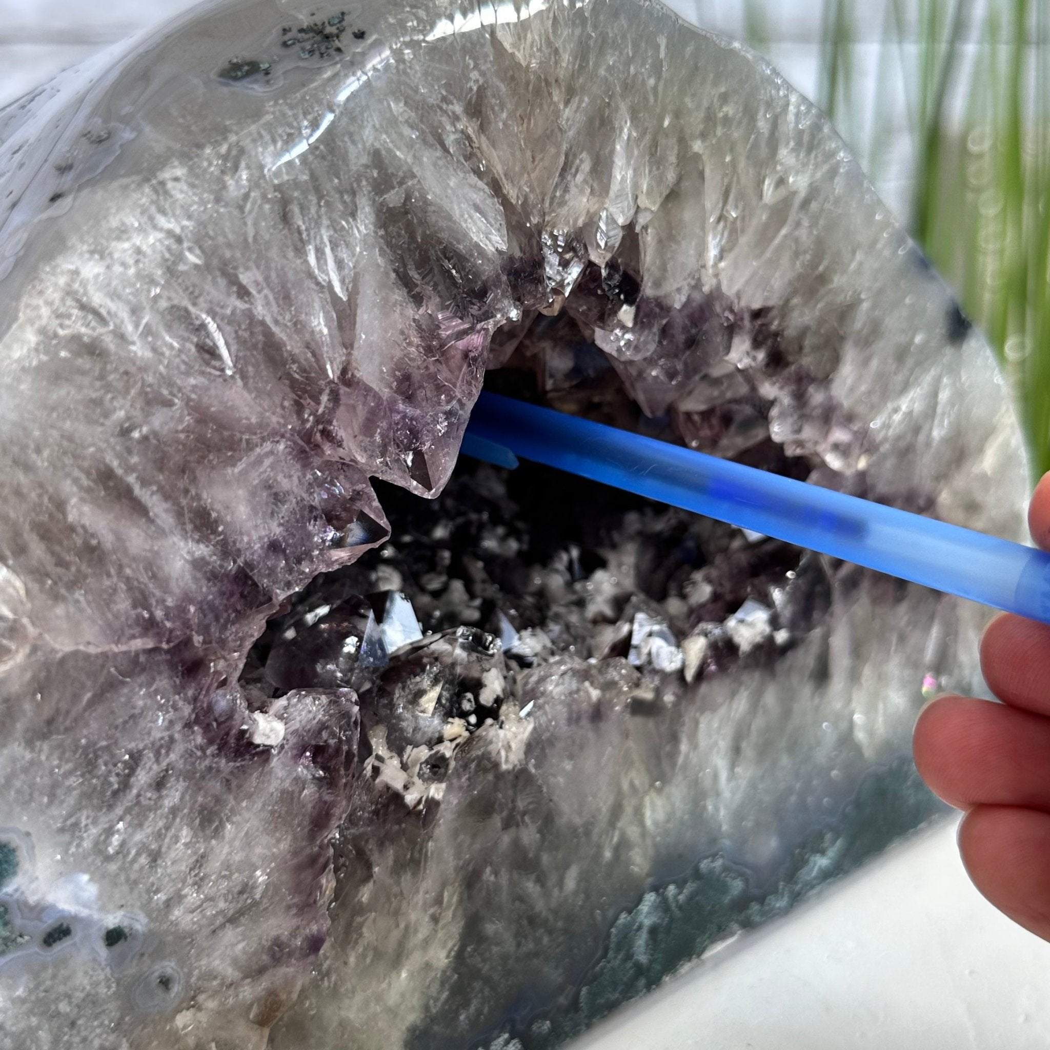 Extra Quality Polished Brazilian Amethyst Cathedral, 16.9 lbs & 6.6" tall Model #5602-0172 by Brazil Gems - Brazil GemsBrazil GemsExtra Quality Polished Brazilian Amethyst Cathedral, 16.9 lbs & 6.6" tall Model #5602-0172 by Brazil GemsPolished Cathedrals5602-0172