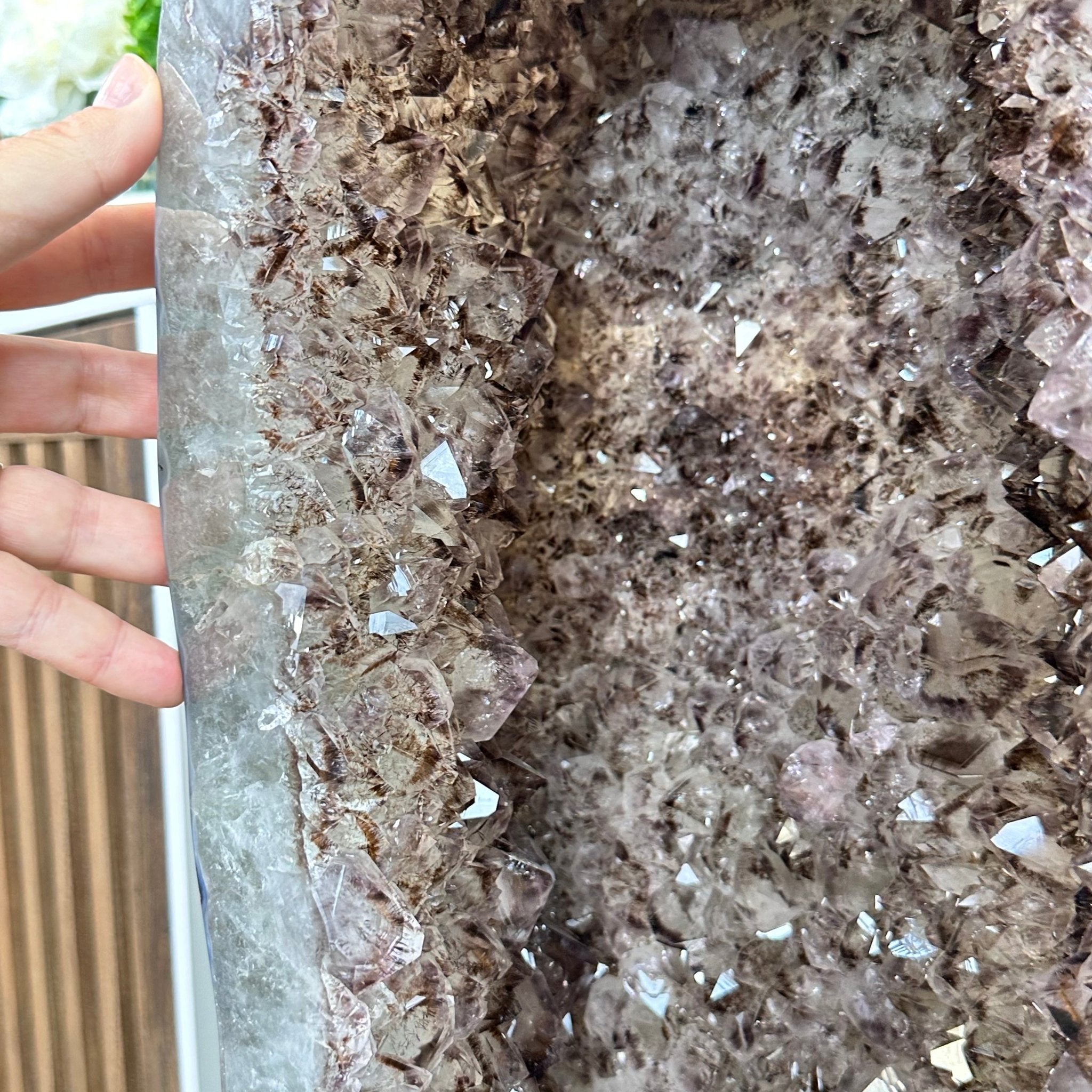 Extra Quality Polished Brazilian Amethyst Cathedral, 192.8 lbs & 43" tall Model #5602-0148 by Brazil Gems - Brazil GemsBrazil GemsExtra Quality Polished Brazilian Amethyst Cathedral, 192.8 lbs & 43" tall Model #5602-0148 by Brazil GemsPolished Cathedrals5602-0148