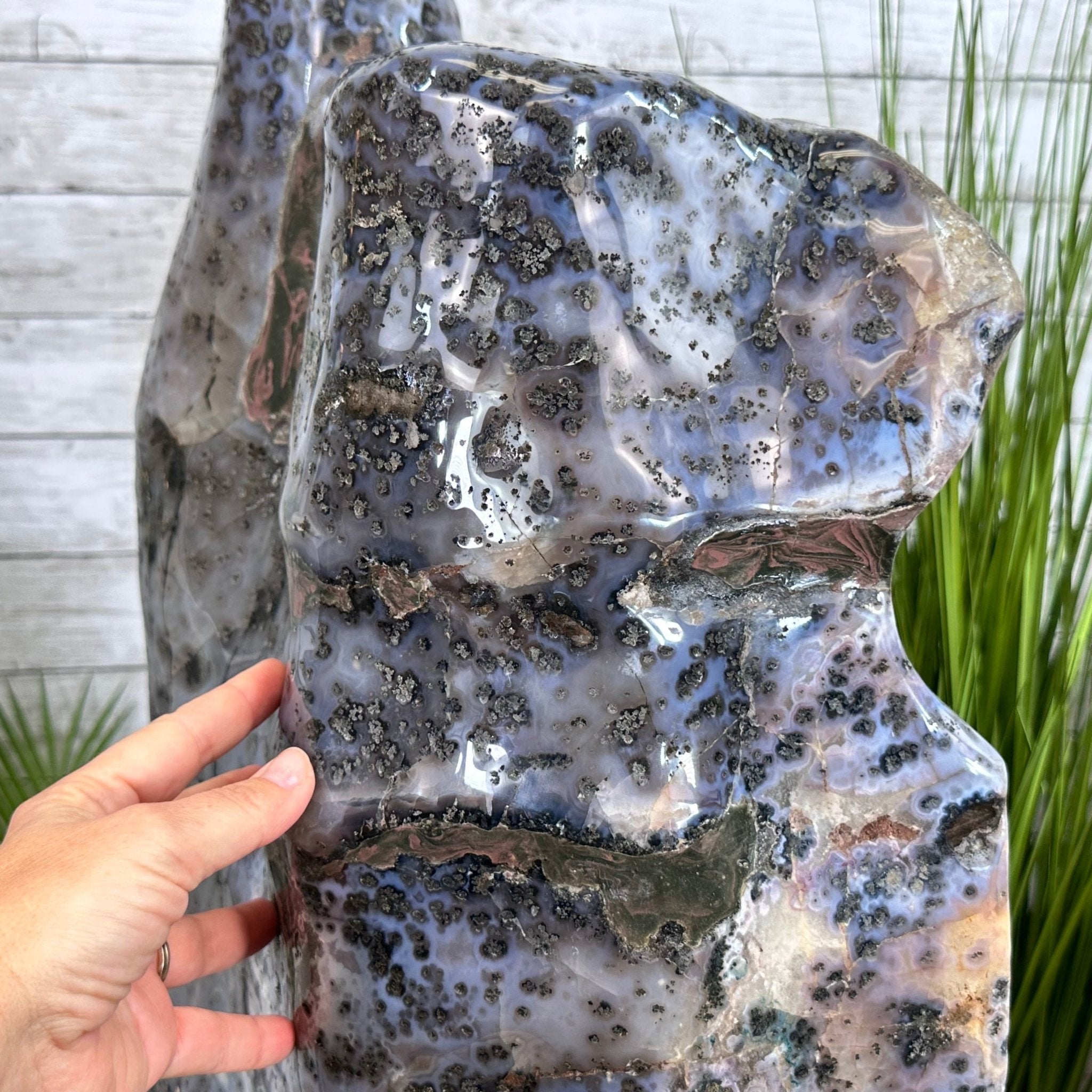 Extra Quality Polished Brazilian Amethyst Cathedral, 192.8 lbs & 43" tall Model #5602-0148 by Brazil Gems - Brazil GemsBrazil GemsExtra Quality Polished Brazilian Amethyst Cathedral, 192.8 lbs & 43" tall Model #5602-0148 by Brazil GemsPolished Cathedrals5602-0148