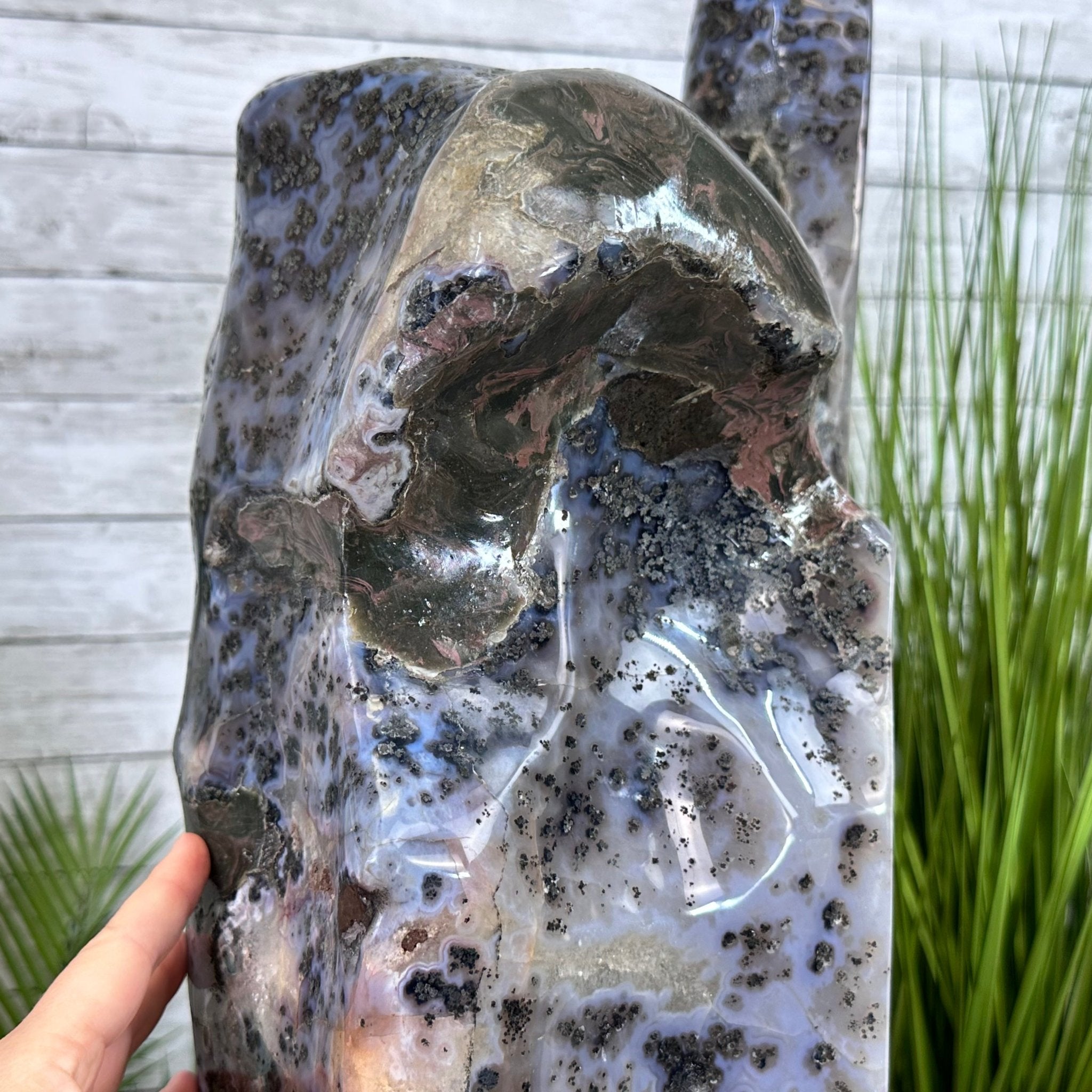 Extra Quality Polished Brazilian Amethyst Cathedral, 192.8 lbs & 43" tall Model #5602-0148 by Brazil Gems - Brazil GemsBrazil GemsExtra Quality Polished Brazilian Amethyst Cathedral, 192.8 lbs & 43" tall Model #5602-0148 by Brazil GemsPolished Cathedrals5602-0148