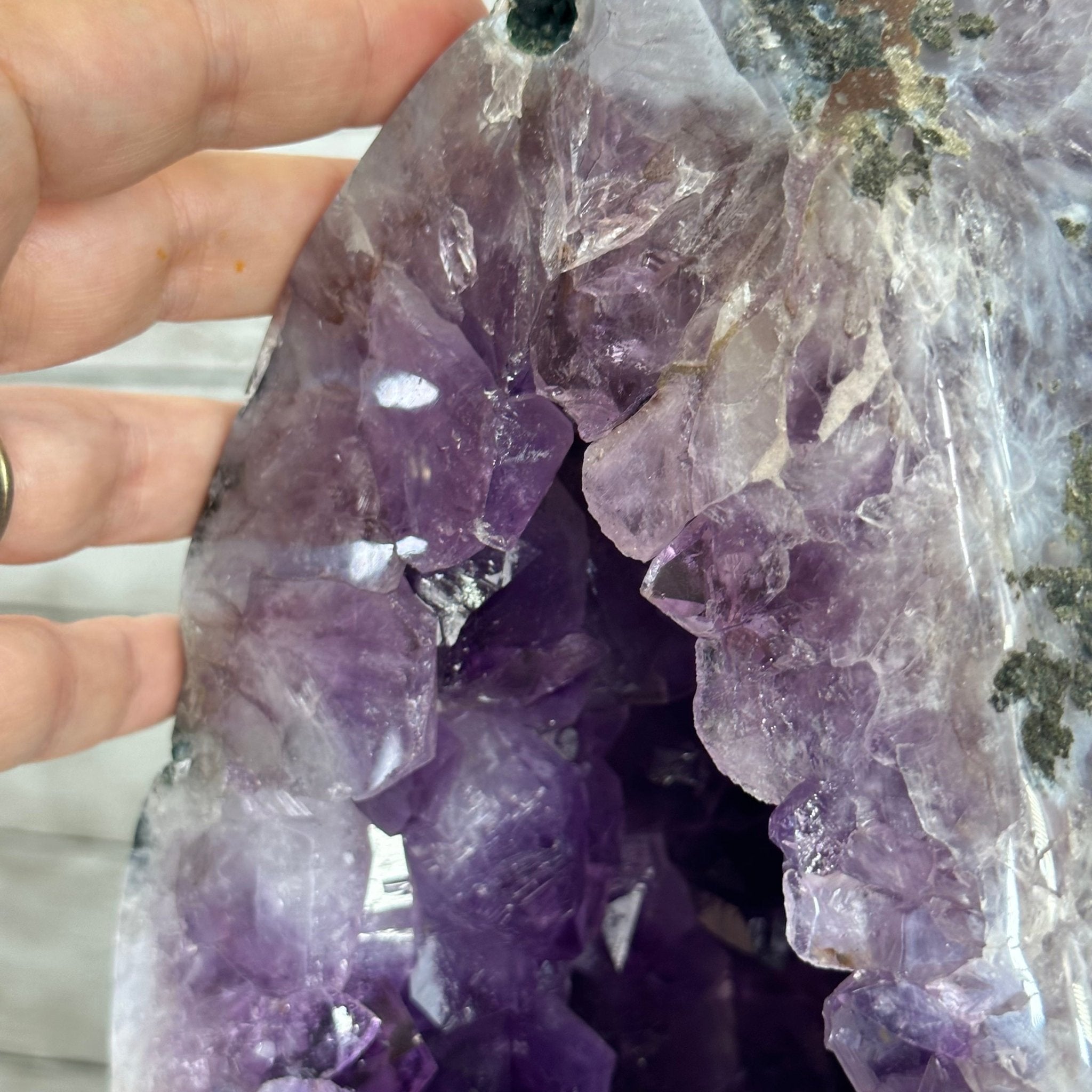 Extra Quality Polished Brazilian Amethyst Cathedral, 37 lbs & 13.5" tall Model #5602-0189 by Brazil Gems - Brazil GemsBrazil GemsExtra Quality Polished Brazilian Amethyst Cathedral, 37 lbs & 13.5" tall Model #5602-0189 by Brazil GemsPolished Cathedrals5602-0189