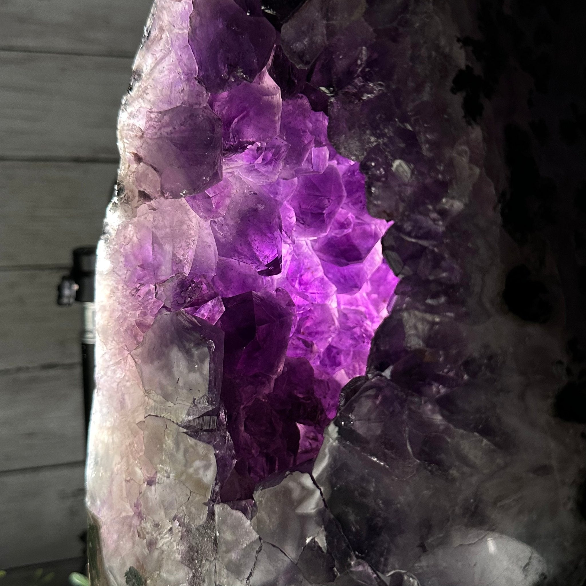 Extra Quality Polished Brazilian Amethyst Cathedral, 37 lbs & 13.5" tall Model #5602-0189 by Brazil Gems - Brazil GemsBrazil GemsExtra Quality Polished Brazilian Amethyst Cathedral, 37 lbs & 13.5" tall Model #5602-0189 by Brazil GemsPolished Cathedrals5602-0189