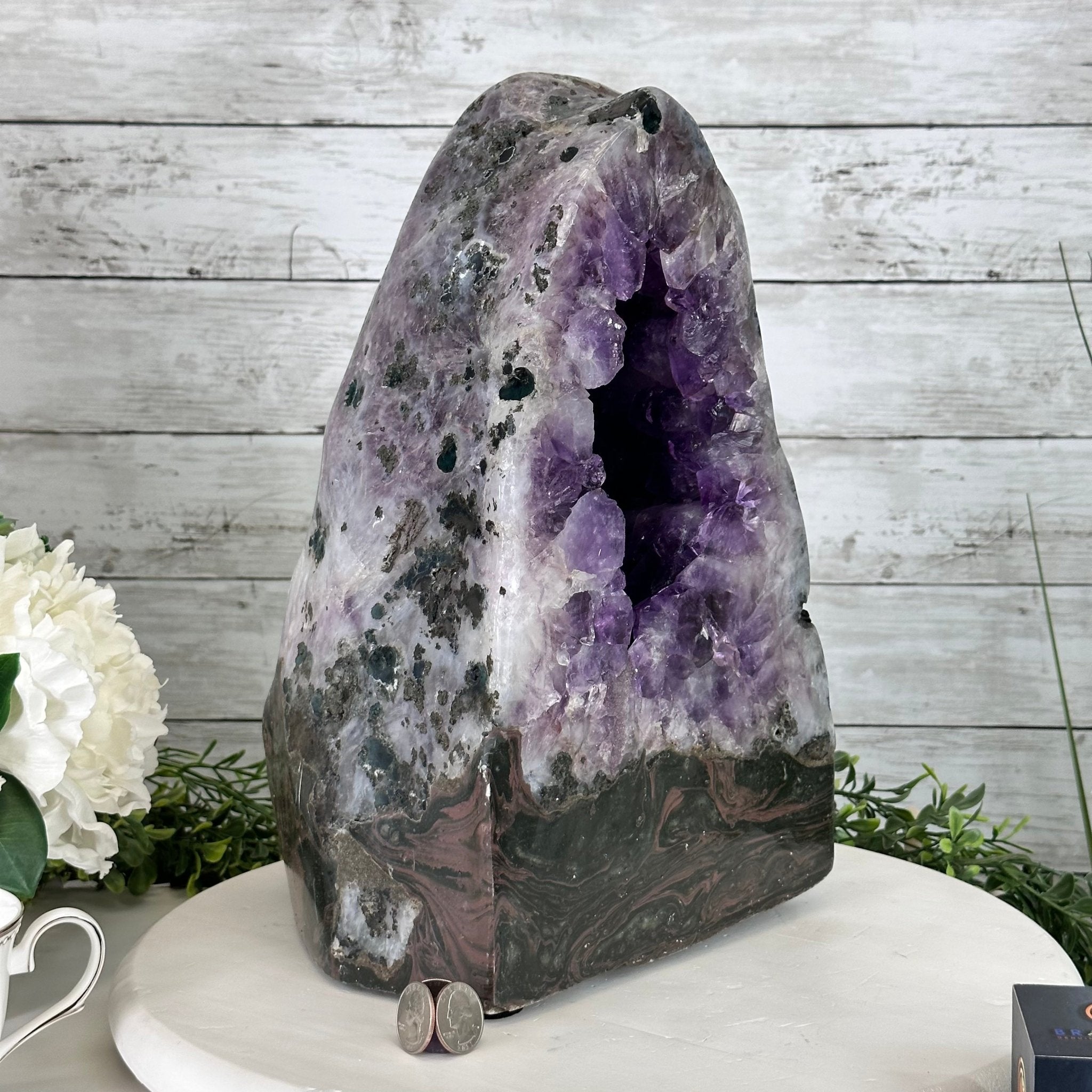 Extra Quality Polished Brazilian Amethyst Cathedral, 37 lbs & 13.5" tall Model #5602-0189 by Brazil Gems - Brazil GemsBrazil GemsExtra Quality Polished Brazilian Amethyst Cathedral, 37 lbs & 13.5" tall Model #5602-0189 by Brazil GemsPolished Cathedrals5602-0189