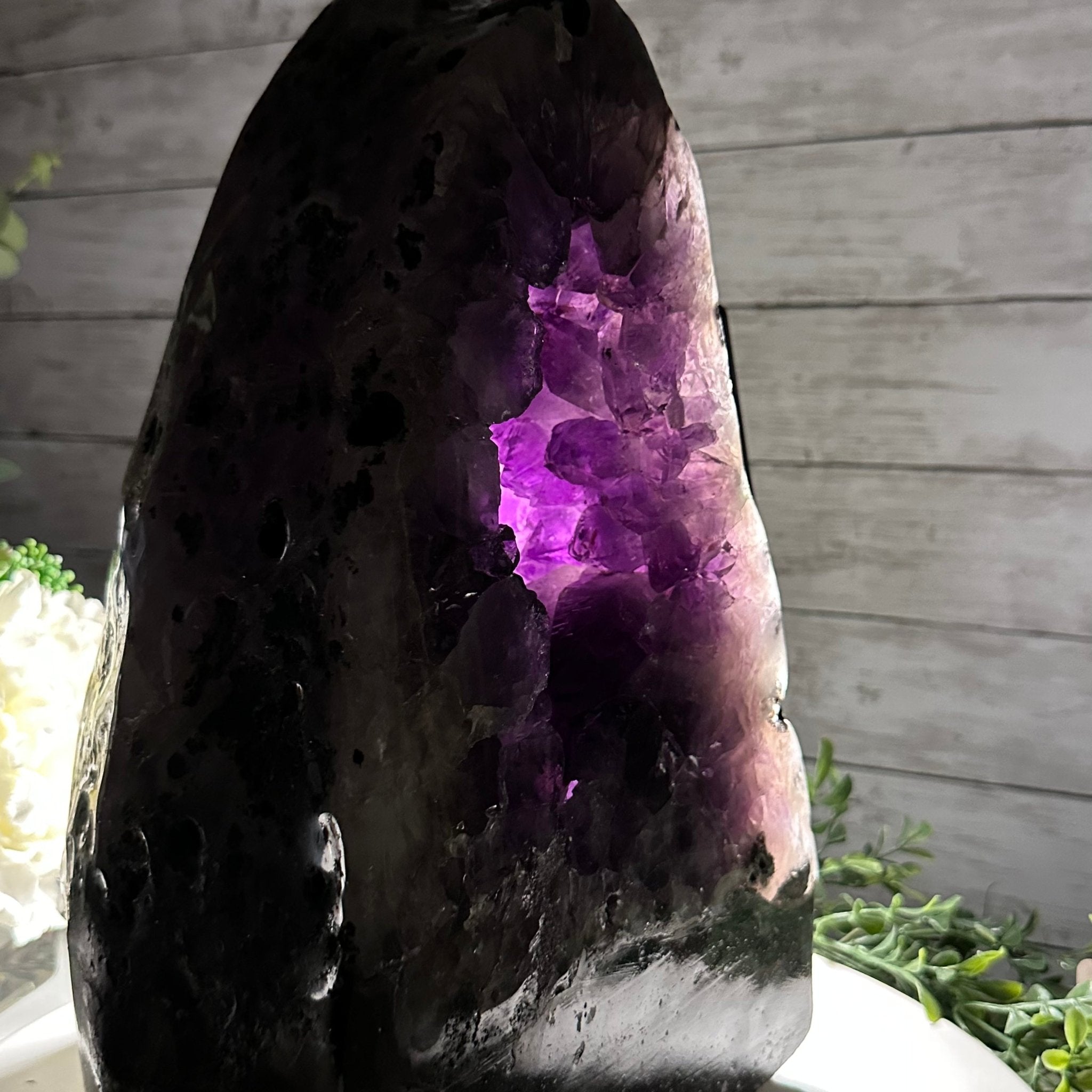 Extra Quality Polished Brazilian Amethyst Cathedral, 37 lbs & 13.5" tall Model #5602-0189 by Brazil Gems - Brazil GemsBrazil GemsExtra Quality Polished Brazilian Amethyst Cathedral, 37 lbs & 13.5" tall Model #5602-0189 by Brazil GemsPolished Cathedrals5602-0189