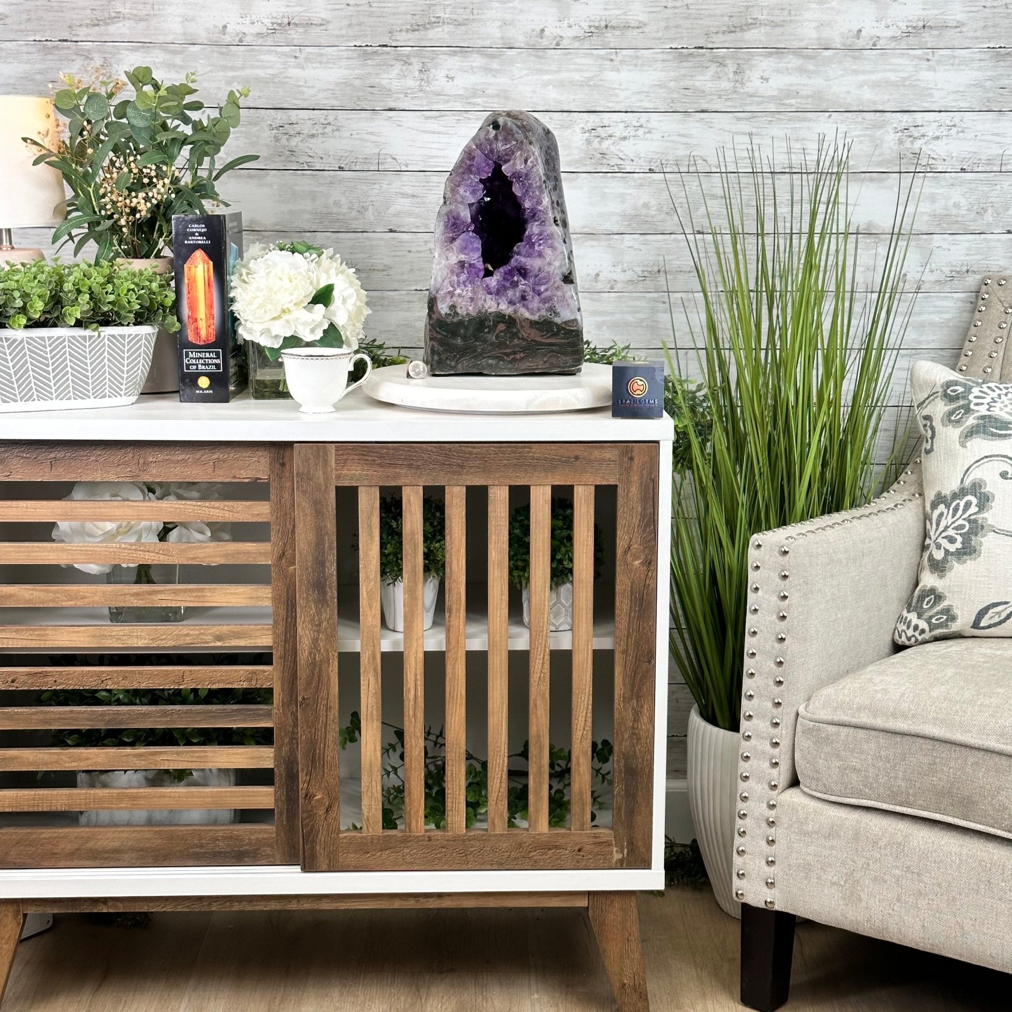 Extra Quality Polished Brazilian Amethyst Cathedral, 37 lbs & 13.5" tall Model #5602-0189 by Brazil Gems - Brazil GemsBrazil GemsExtra Quality Polished Brazilian Amethyst Cathedral, 37 lbs & 13.5" tall Model #5602-0189 by Brazil GemsPolished Cathedrals5602-0189