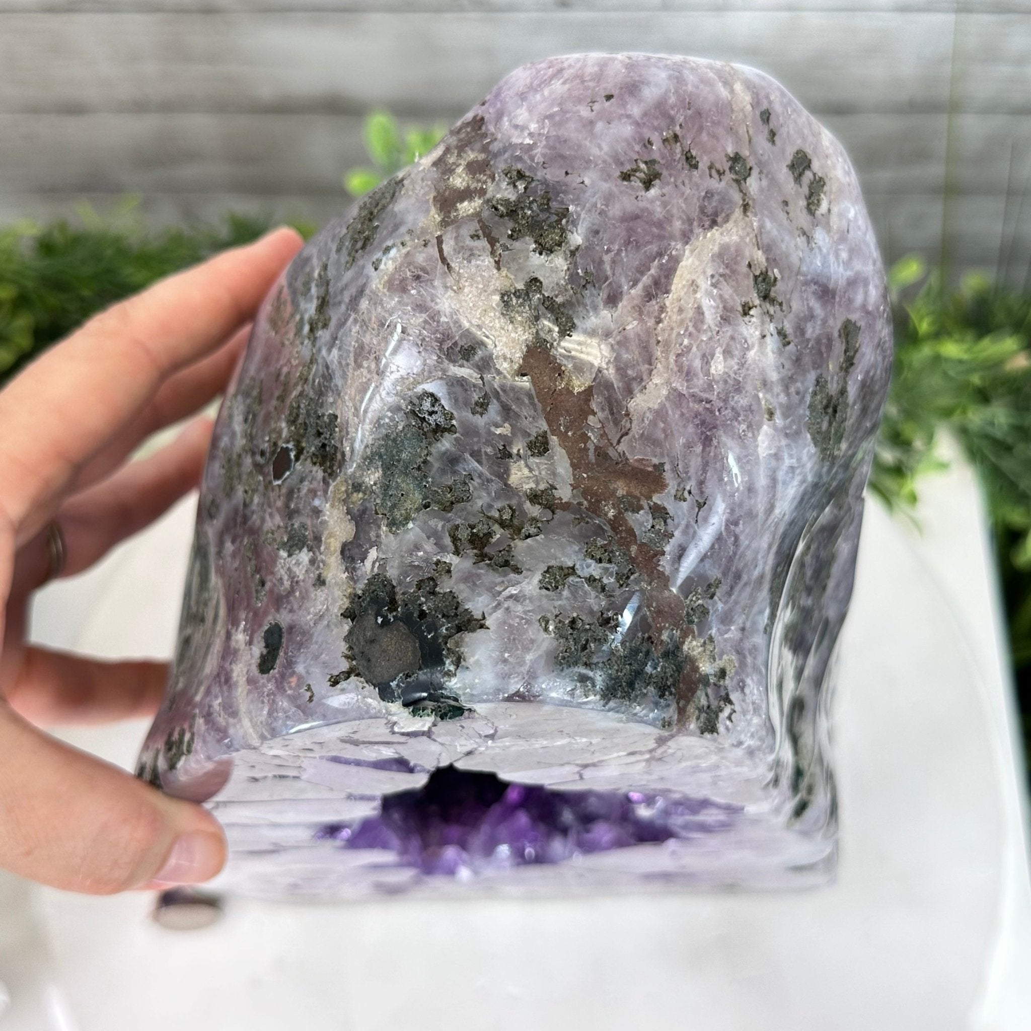 Extra Quality Polished Brazilian Amethyst Cathedral, 37 lbs & 13.5" tall Model #5602-0189 by Brazil Gems - Brazil GemsBrazil GemsExtra Quality Polished Brazilian Amethyst Cathedral, 37 lbs & 13.5" tall Model #5602-0189 by Brazil GemsPolished Cathedrals5602-0189