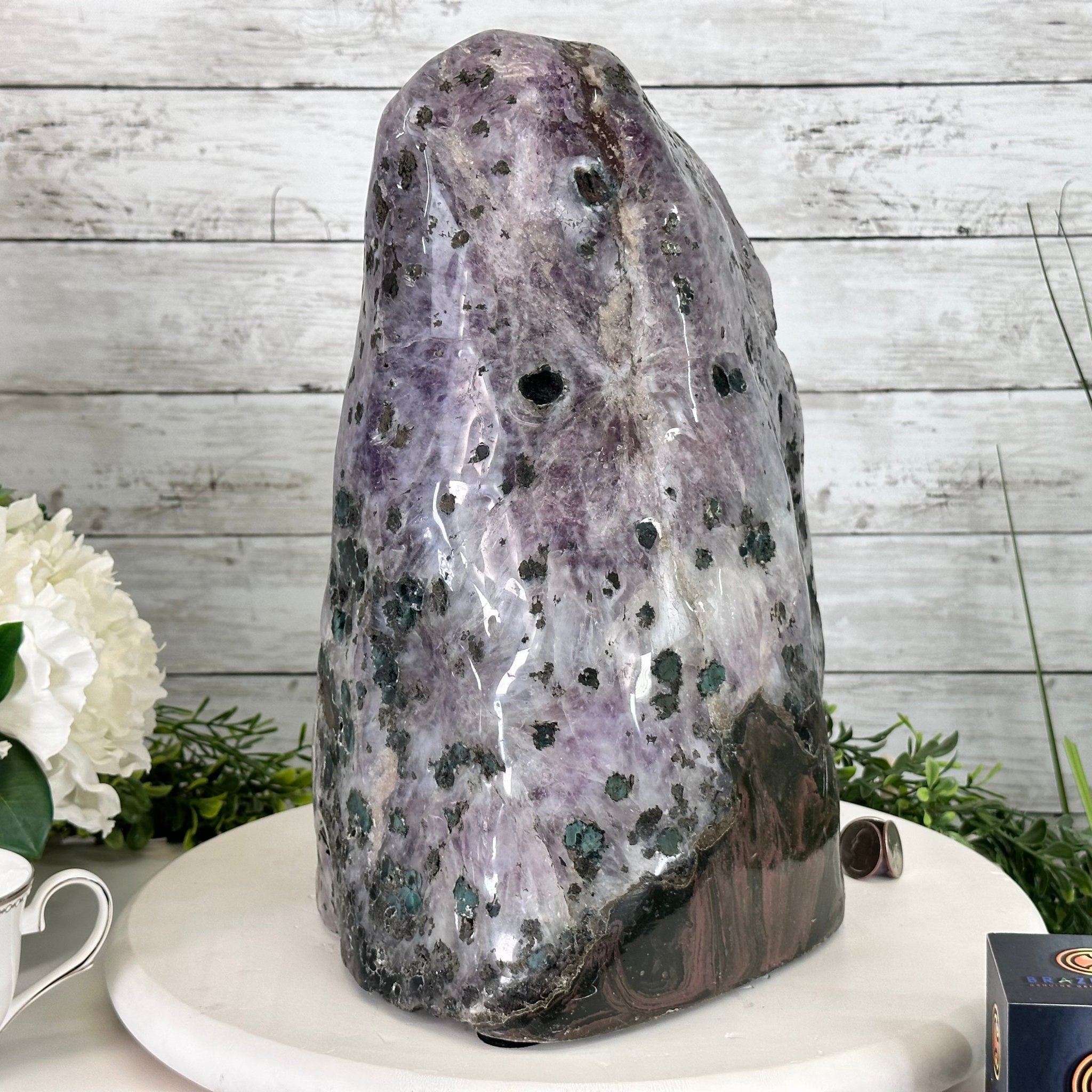 Extra Quality Polished Brazilian Amethyst Cathedral, 37 lbs & 13.5" tall Model #5602-0189 by Brazil Gems - Brazil GemsBrazil GemsExtra Quality Polished Brazilian Amethyst Cathedral, 37 lbs & 13.5" tall Model #5602-0189 by Brazil GemsPolished Cathedrals5602-0189