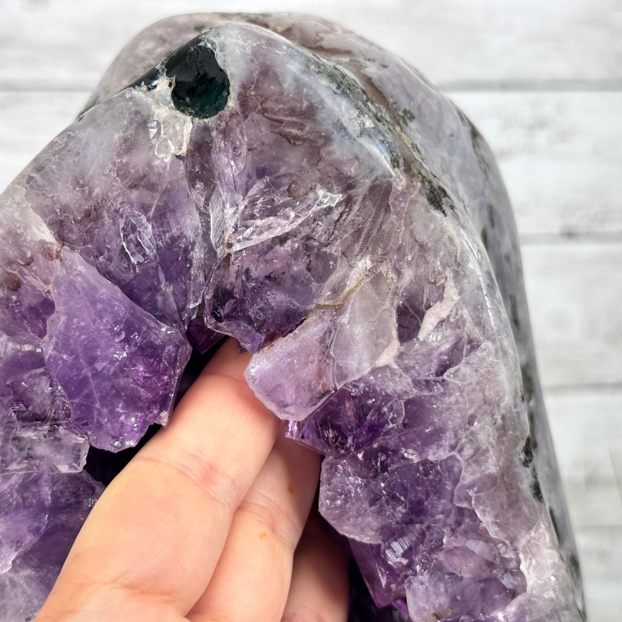 Extra Quality Polished Brazilian Amethyst Cathedral, 37 lbs & 13.5" tall Model #5602-0189 by Brazil Gems - Brazil GemsBrazil GemsExtra Quality Polished Brazilian Amethyst Cathedral, 37 lbs & 13.5" tall Model #5602-0189 by Brazil GemsPolished Cathedrals5602-0189