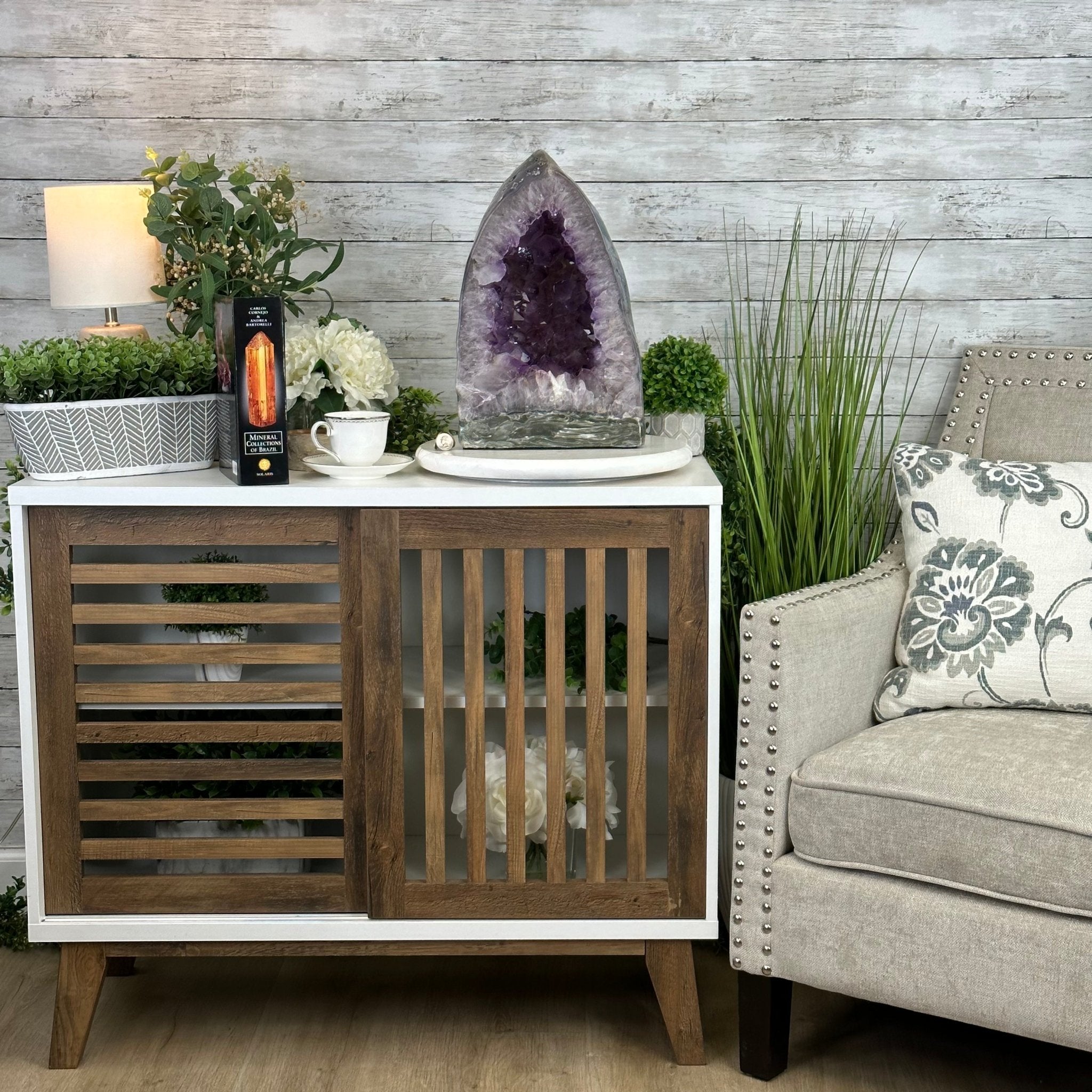 Extra Quality Polished Brazilian Amethyst Cathedral, 40 lbs & 15.5" tall Model #5602-0157 by Brazil Gems - Brazil GemsBrazil GemsExtra Quality Polished Brazilian Amethyst Cathedral, 40 lbs & 15.5" tall Model #5602-0157 by Brazil GemsPolished Cathedrals5602-0157