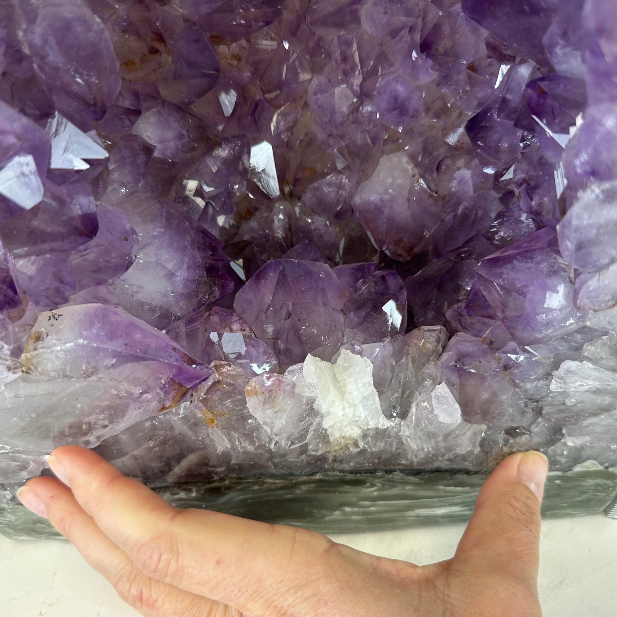 Extra Quality Polished Brazilian Amethyst Cathedral, 40 lbs & 15.5" tall Model #5602-0157 by Brazil Gems - Brazil GemsBrazil GemsExtra Quality Polished Brazilian Amethyst Cathedral, 40 lbs & 15.5" tall Model #5602-0157 by Brazil GemsPolished Cathedrals5602-0157