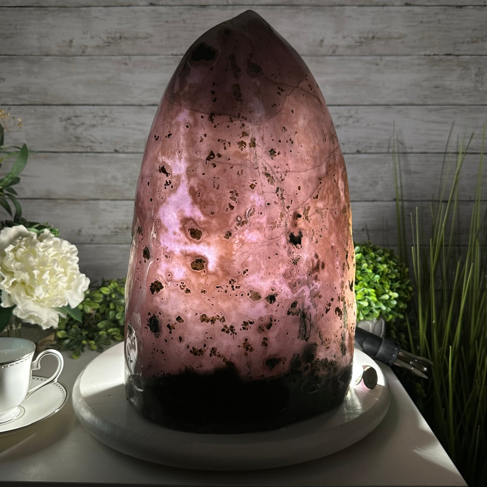 Extra Quality Polished Brazilian Amethyst Cathedral, 40 lbs & 15.5" tall Model #5602-0157 by Brazil Gems - Brazil GemsBrazil GemsExtra Quality Polished Brazilian Amethyst Cathedral, 40 lbs & 15.5" tall Model #5602-0157 by Brazil GemsPolished Cathedrals5602-0157