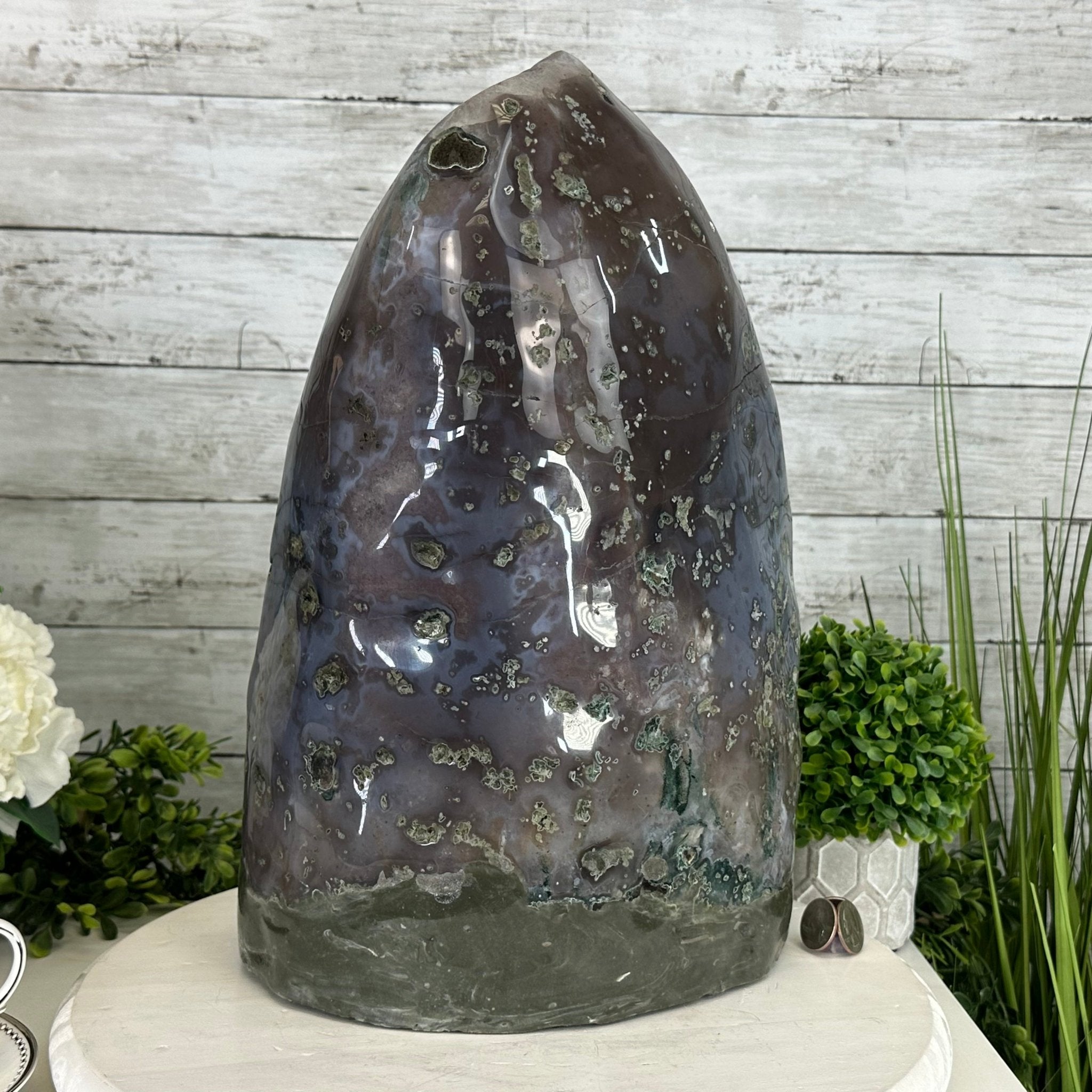 Extra Quality Polished Brazilian Amethyst Cathedral, 40 lbs & 15.5" tall Model #5602-0157 by Brazil Gems - Brazil GemsBrazil GemsExtra Quality Polished Brazilian Amethyst Cathedral, 40 lbs & 15.5" tall Model #5602-0157 by Brazil GemsPolished Cathedrals5602-0157