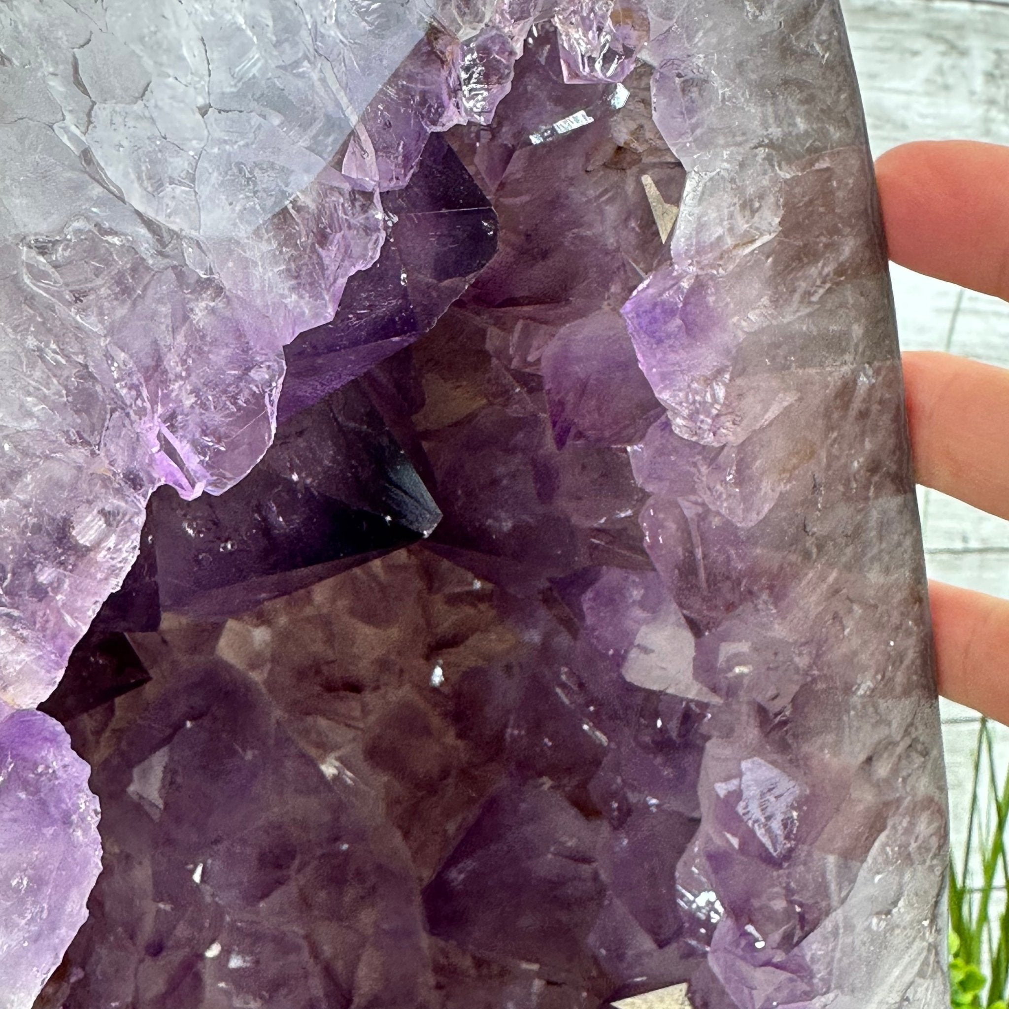 Extra Quality Polished Brazilian Amethyst Cathedral, 40 lbs & 15.5" tall Model #5602-0157 by Brazil Gems - Brazil GemsBrazil GemsExtra Quality Polished Brazilian Amethyst Cathedral, 40 lbs & 15.5" tall Model #5602-0157 by Brazil GemsPolished Cathedrals5602-0157