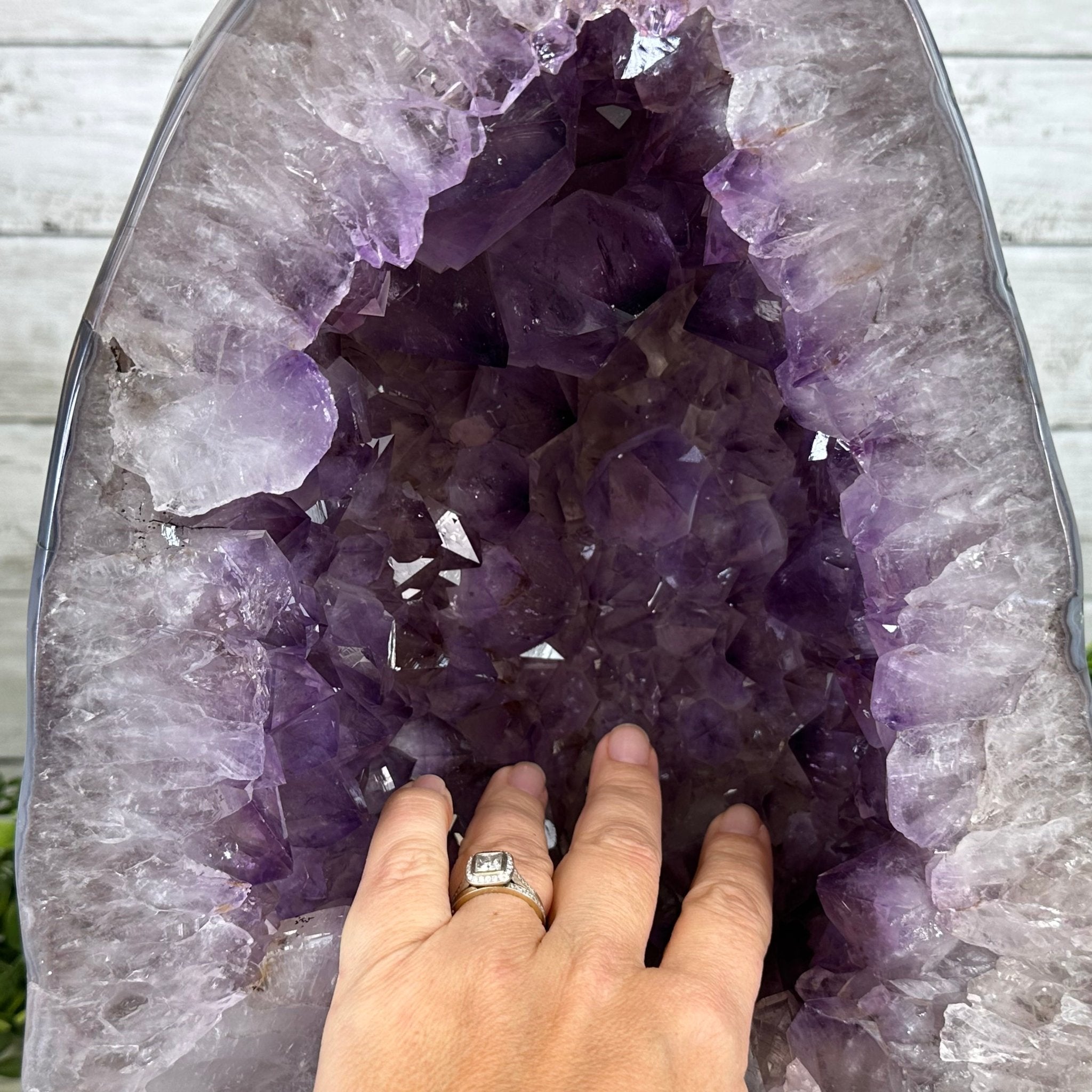 Extra Quality Polished Brazilian Amethyst Cathedral, 40 lbs & 15.5" tall Model #5602-0157 by Brazil Gems - Brazil GemsBrazil GemsExtra Quality Polished Brazilian Amethyst Cathedral, 40 lbs & 15.5" tall Model #5602-0157 by Brazil GemsPolished Cathedrals5602-0157