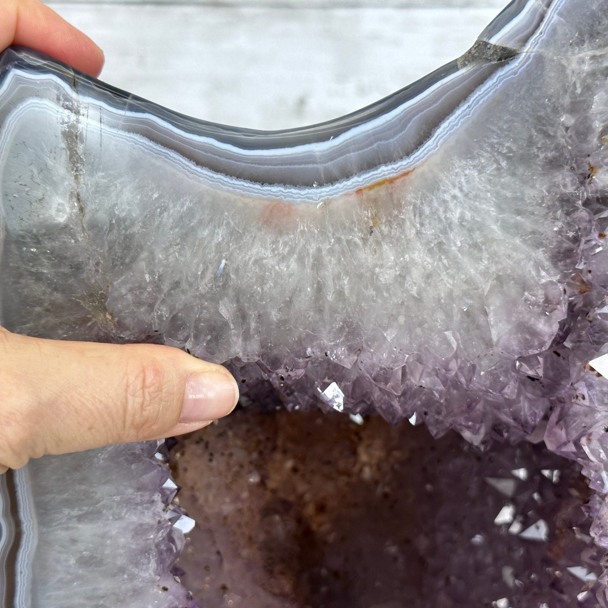 Extra Quality Polished Brazilian Amethyst Cathedral, 47.2 lbs & 18.6" tall Model #5602-0194 by Brazil Gems - Brazil GemsBrazil GemsExtra Quality Polished Brazilian Amethyst Cathedral, 47.2 lbs & 18.6" tall Model #5602-0194 by Brazil GemsPolished Cathedrals5602-0194