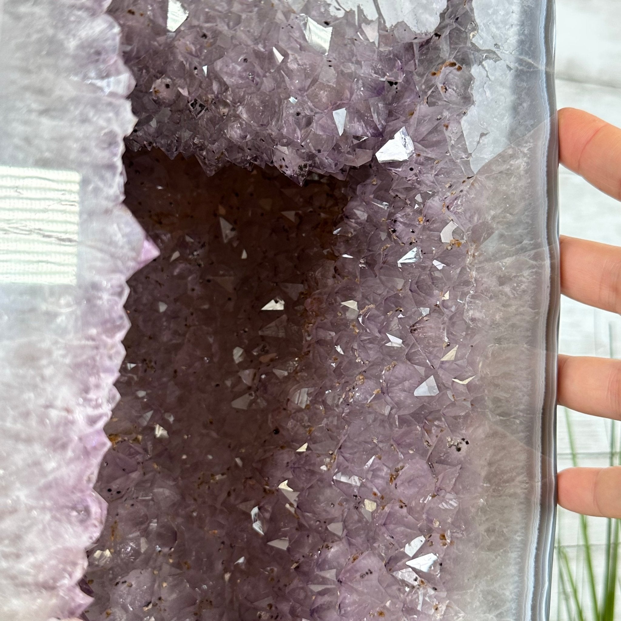 Extra Quality Polished Brazilian Amethyst Cathedral, 47.2 lbs & 18.6" tall Model #5602-0194 by Brazil Gems - Brazil GemsBrazil GemsExtra Quality Polished Brazilian Amethyst Cathedral, 47.2 lbs & 18.6" tall Model #5602-0194 by Brazil GemsPolished Cathedrals5602-0194