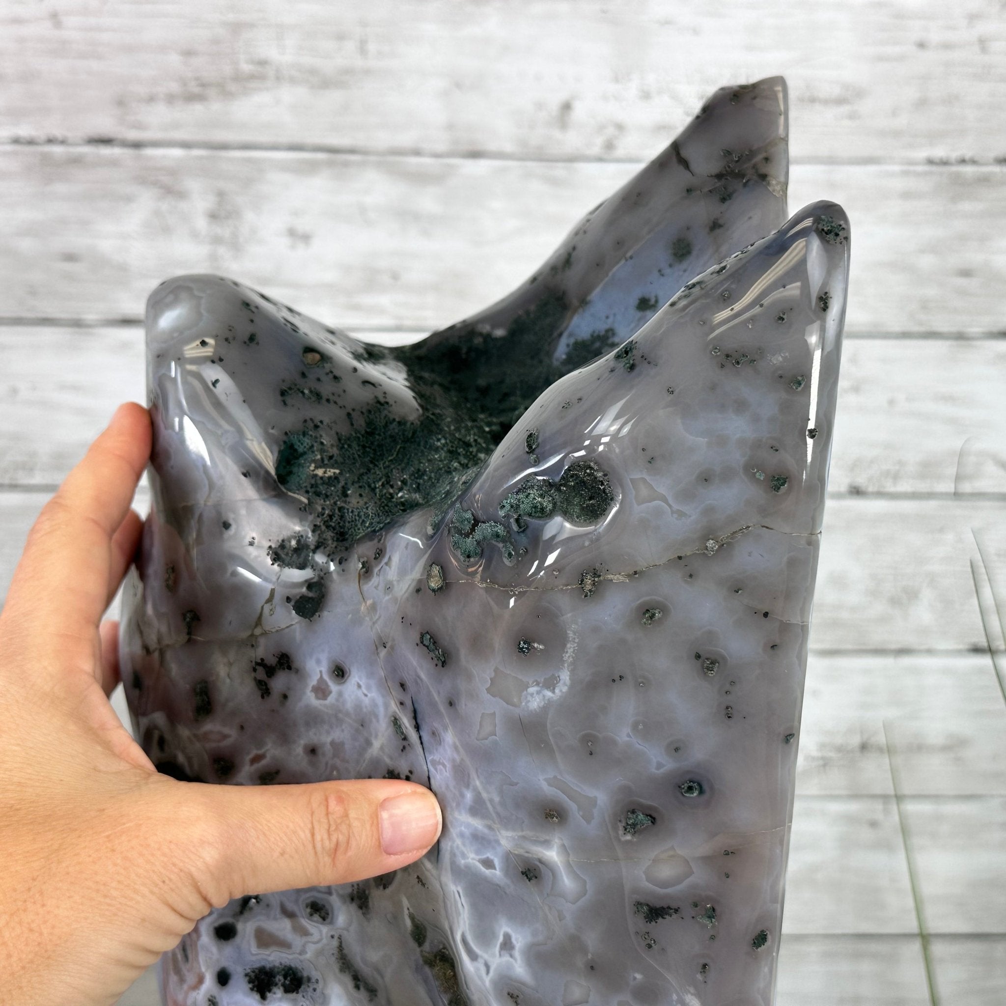 Extra Quality Polished Brazilian Amethyst Cathedral, 47.2 lbs & 18.6" tall Model #5602-0194 by Brazil Gems - Brazil GemsBrazil GemsExtra Quality Polished Brazilian Amethyst Cathedral, 47.2 lbs & 18.6" tall Model #5602-0194 by Brazil GemsPolished Cathedrals5602-0194