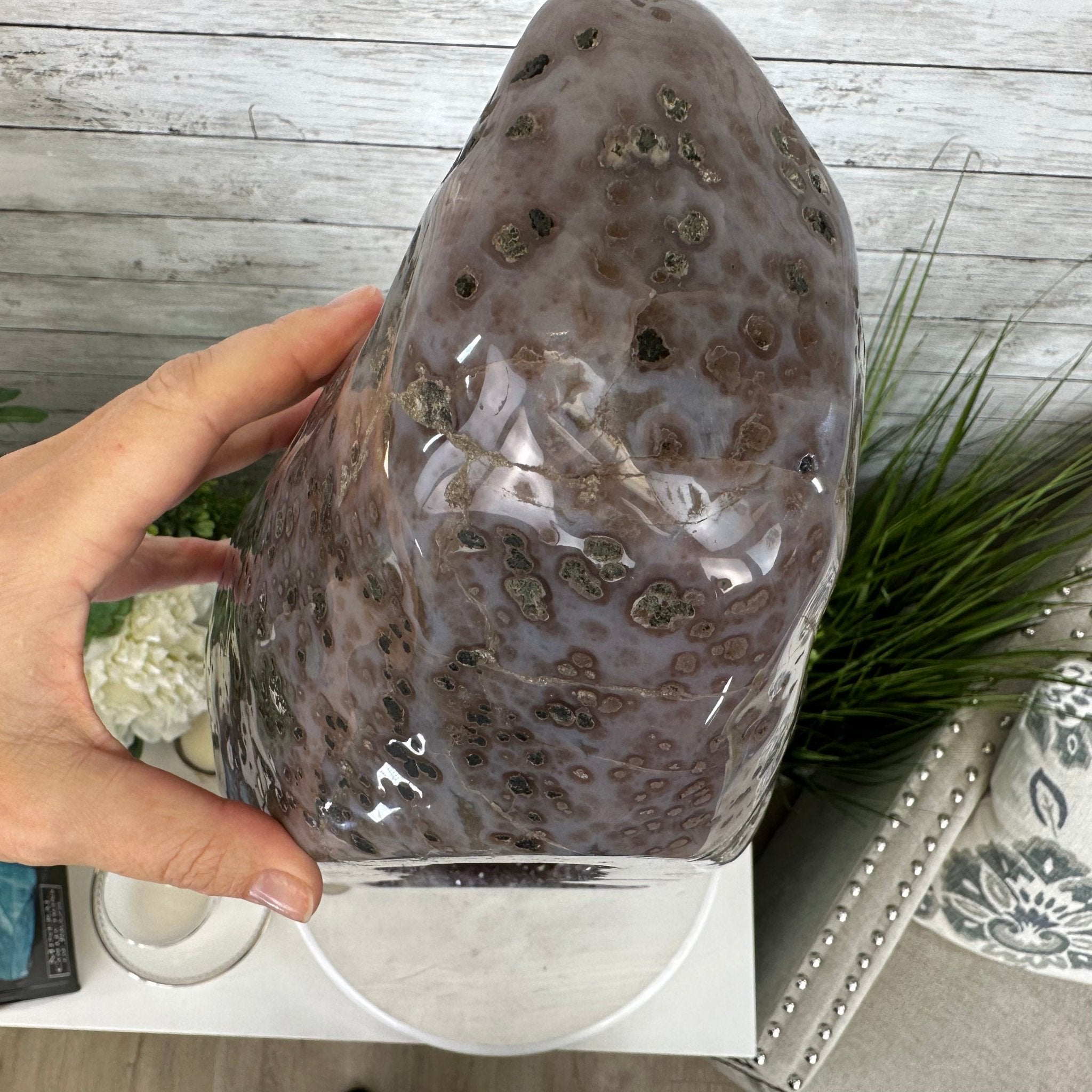 Extra Quality Polished Brazilian Amethyst Cathedral, 51.7 lbs & 30.5" tall Model #5602-0158 by Brazil Gems - Brazil GemsBrazil GemsExtra Quality Polished Brazilian Amethyst Cathedral, 51.7 lbs & 30.5" tall Model #5602-0158 by Brazil GemsPolished Cathedrals5602-0158