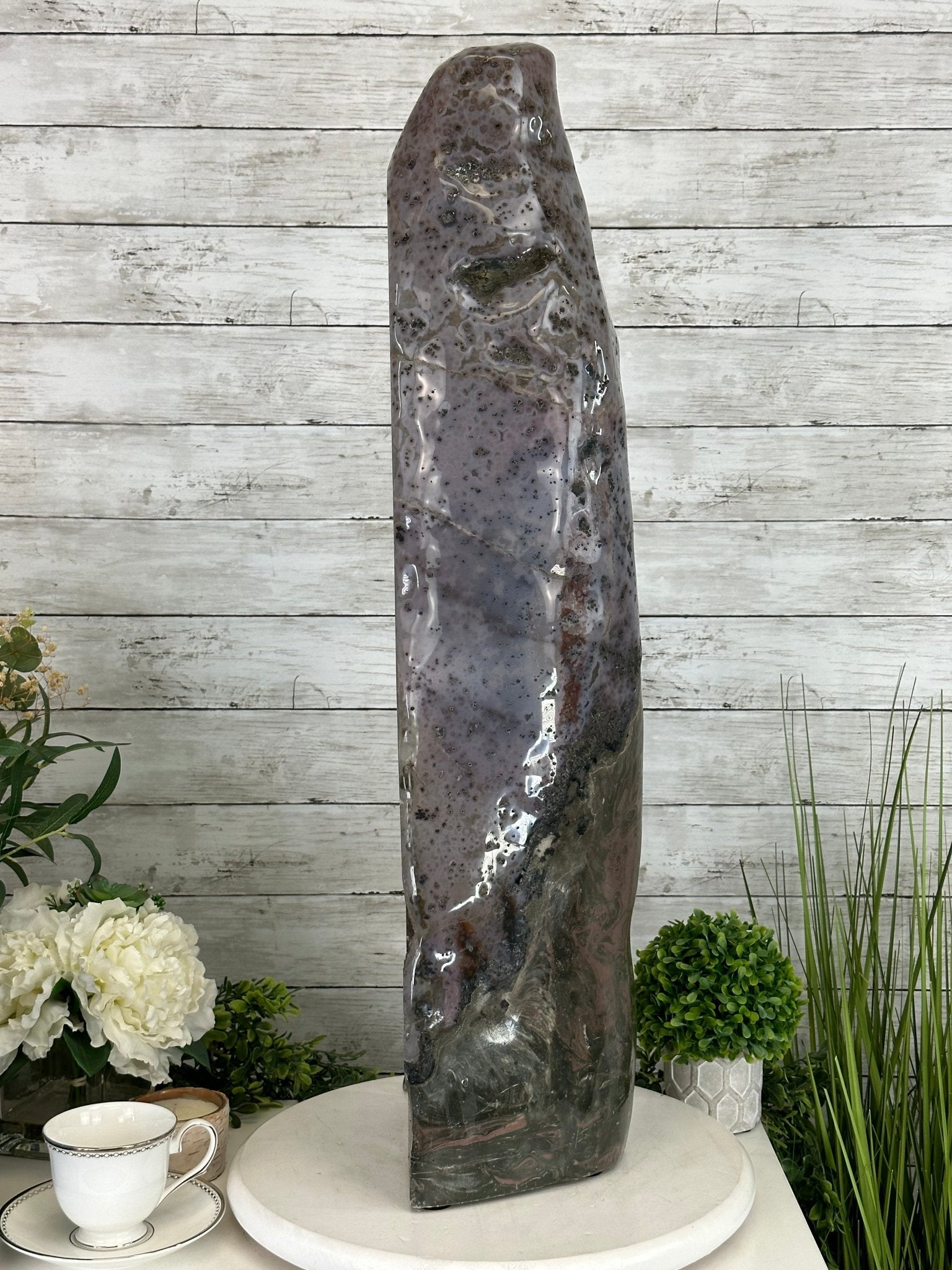 Extra Quality Polished Brazilian Amethyst Cathedral, 51.7 lbs & 30.5" tall Model #5602-0158 by Brazil Gems - Brazil GemsBrazil GemsExtra Quality Polished Brazilian Amethyst Cathedral, 51.7 lbs & 30.5" tall Model #5602-0158 by Brazil GemsPolished Cathedrals5602-0158