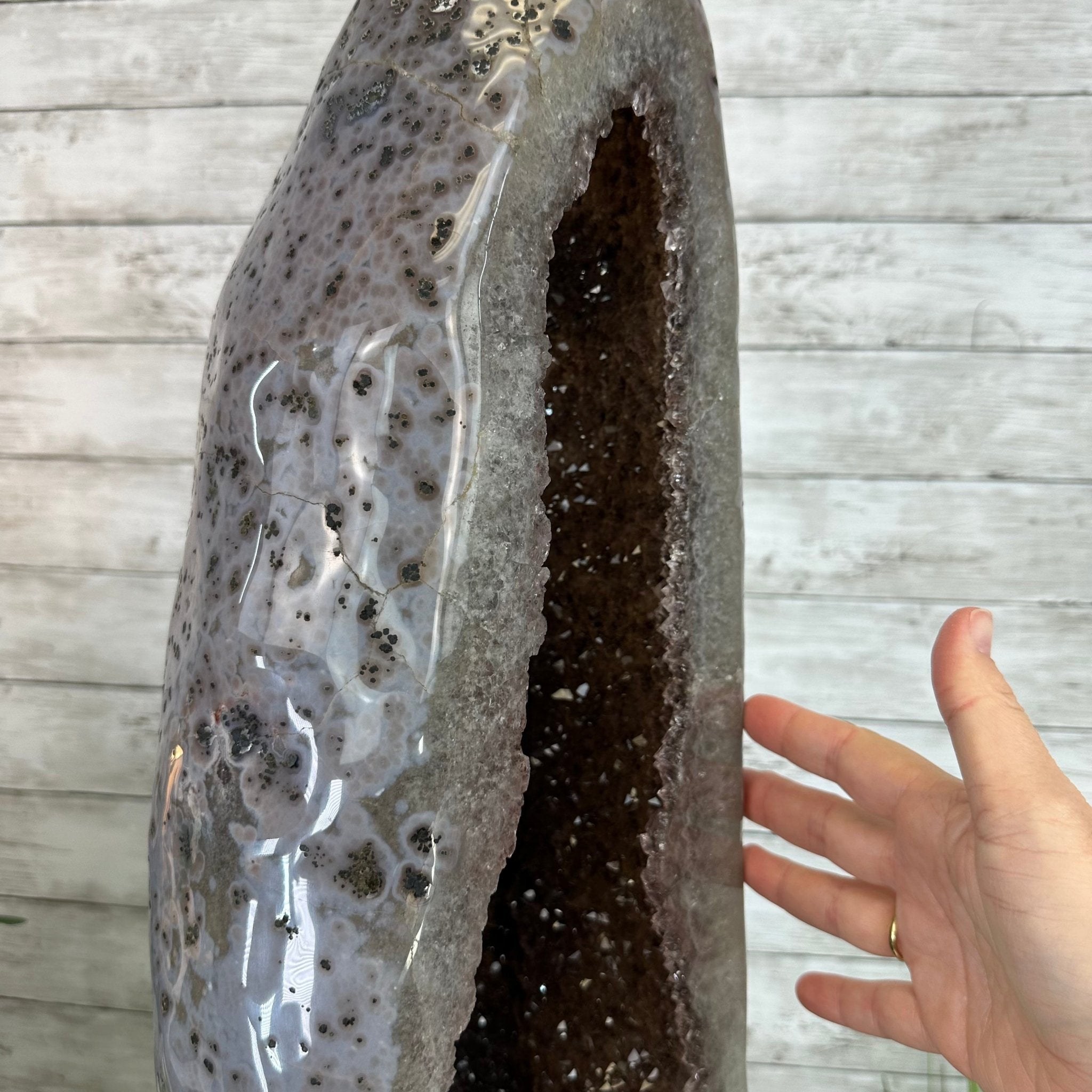 Extra Quality Polished Brazilian Amethyst Cathedral, 51.7 lbs & 30.5" tall Model #5602-0158 by Brazil Gems - Brazil GemsBrazil GemsExtra Quality Polished Brazilian Amethyst Cathedral, 51.7 lbs & 30.5" tall Model #5602-0158 by Brazil GemsPolished Cathedrals5602-0158