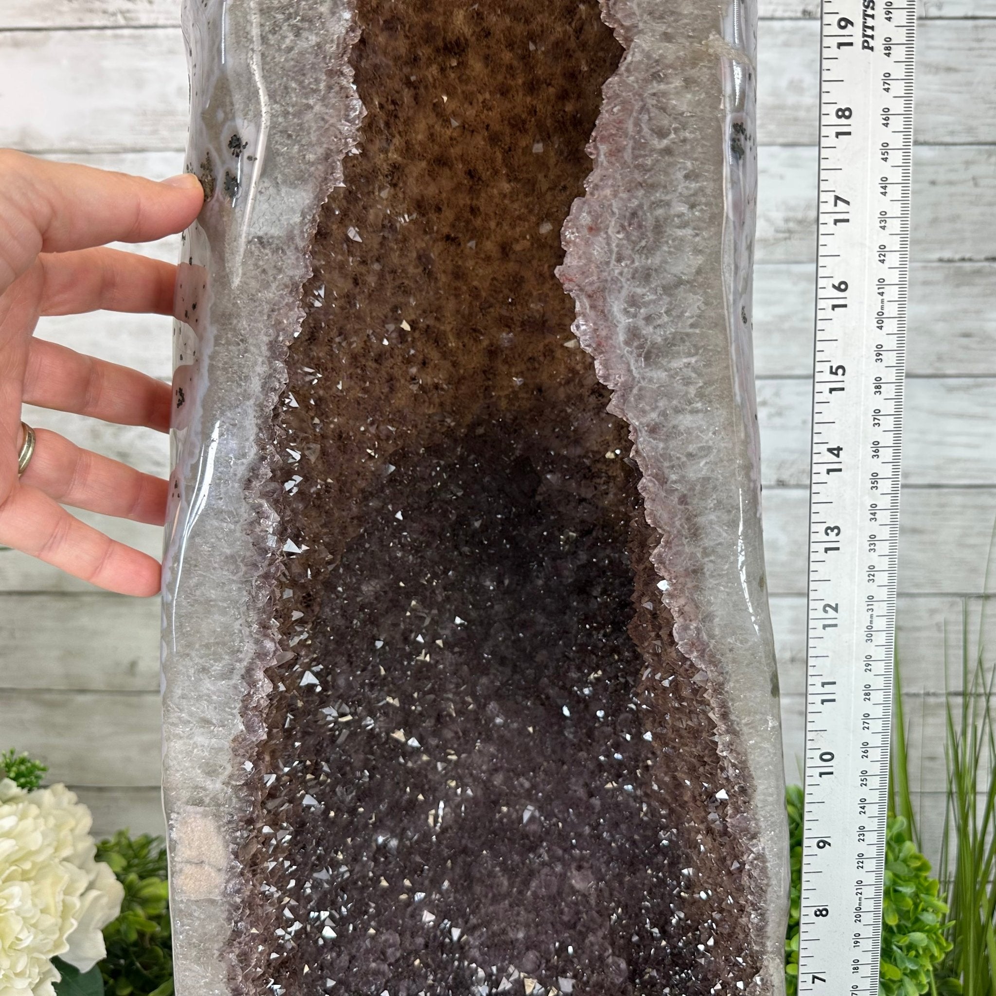 Extra Quality Polished Brazilian Amethyst Cathedral, 51.7 lbs & 30.5" tall Model #5602-0158 by Brazil Gems - Brazil GemsBrazil GemsExtra Quality Polished Brazilian Amethyst Cathedral, 51.7 lbs & 30.5" tall Model #5602-0158 by Brazil GemsPolished Cathedrals5602-0158