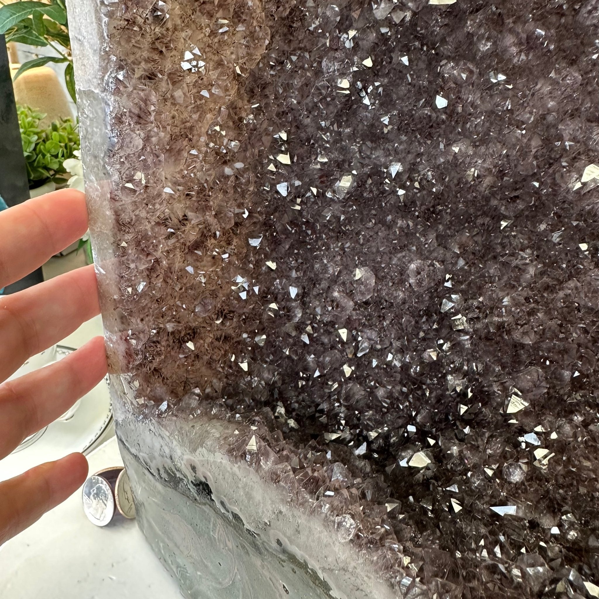 Extra Quality Polished Brazilian Amethyst Cathedral, 51.7 lbs & 30.5" tall Model #5602-0158 by Brazil Gems - Brazil GemsBrazil GemsExtra Quality Polished Brazilian Amethyst Cathedral, 51.7 lbs & 30.5" tall Model #5602-0158 by Brazil GemsPolished Cathedrals5602-0158