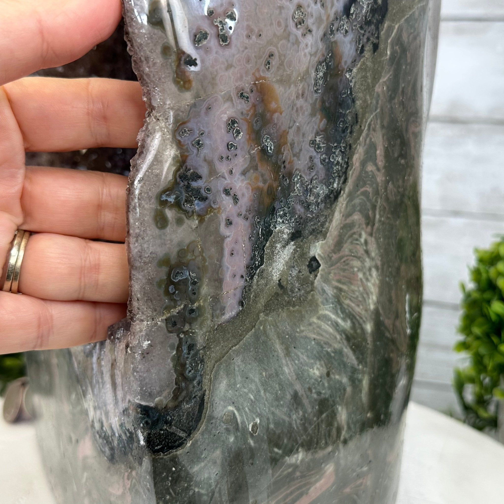 Extra Quality Polished Brazilian Amethyst Cathedral, 51.7 lbs & 30.5" tall Model #5602-0158 by Brazil Gems - Brazil GemsBrazil GemsExtra Quality Polished Brazilian Amethyst Cathedral, 51.7 lbs & 30.5" tall Model #5602-0158 by Brazil GemsPolished Cathedrals5602-0158