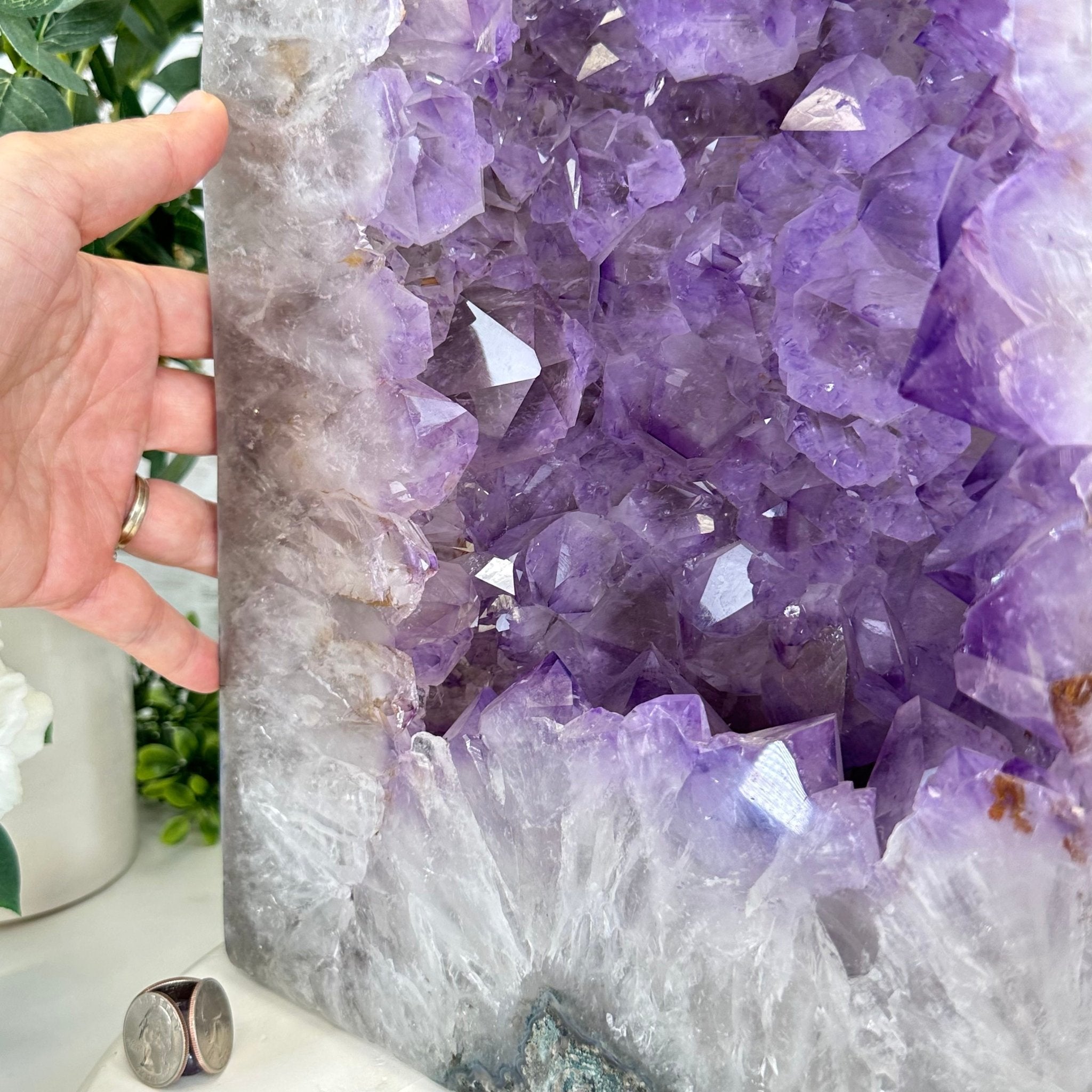 Extra Quality Polished Brazilian Amethyst Cathedral, 66.3 lbs & 16" tall Model #5602-0015 by Brazil Gems - Brazil GemsBrazil GemsExtra Quality Polished Brazilian Amethyst Cathedral, 66.3 lbs & 16" tall Model #5602-0015 by Brazil GemsPolished Cathedrals5602-0015