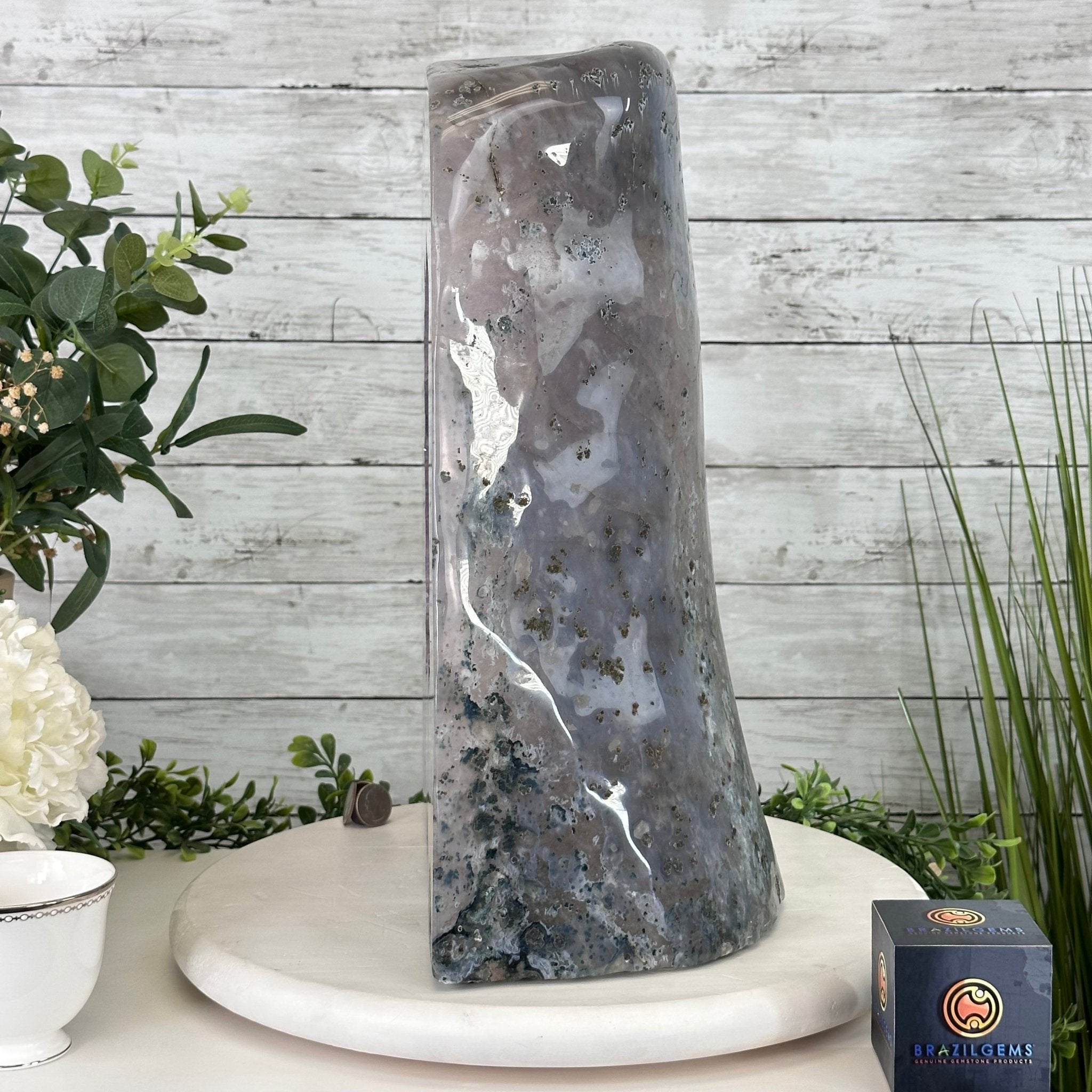 Extra Quality Polished Brazilian Amethyst Cathedral, 66.3 lbs & 16" tall Model #5602-0015 by Brazil Gems - Brazil GemsBrazil GemsExtra Quality Polished Brazilian Amethyst Cathedral, 66.3 lbs & 16" tall Model #5602-0015 by Brazil GemsPolished Cathedrals5602-0015