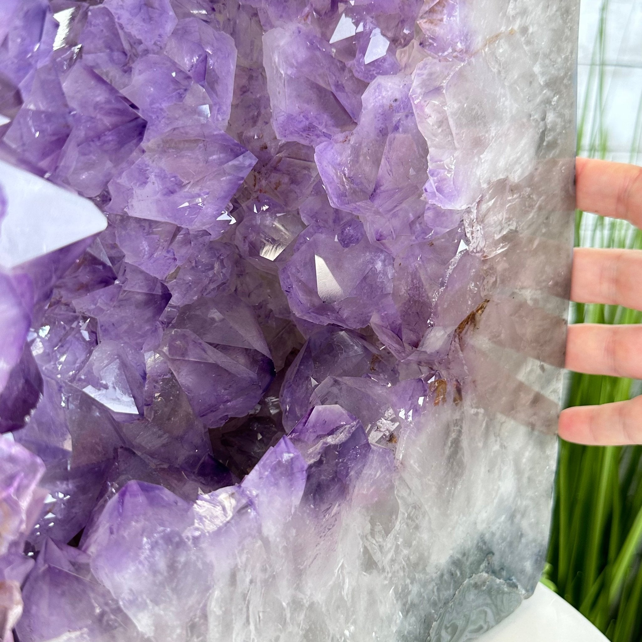 Extra Quality Polished Brazilian Amethyst Cathedral, 66.3 lbs & 16" tall Model #5602-0015 by Brazil Gems - Brazil GemsBrazil GemsExtra Quality Polished Brazilian Amethyst Cathedral, 66.3 lbs & 16" tall Model #5602-0015 by Brazil GemsPolished Cathedrals5602-0015