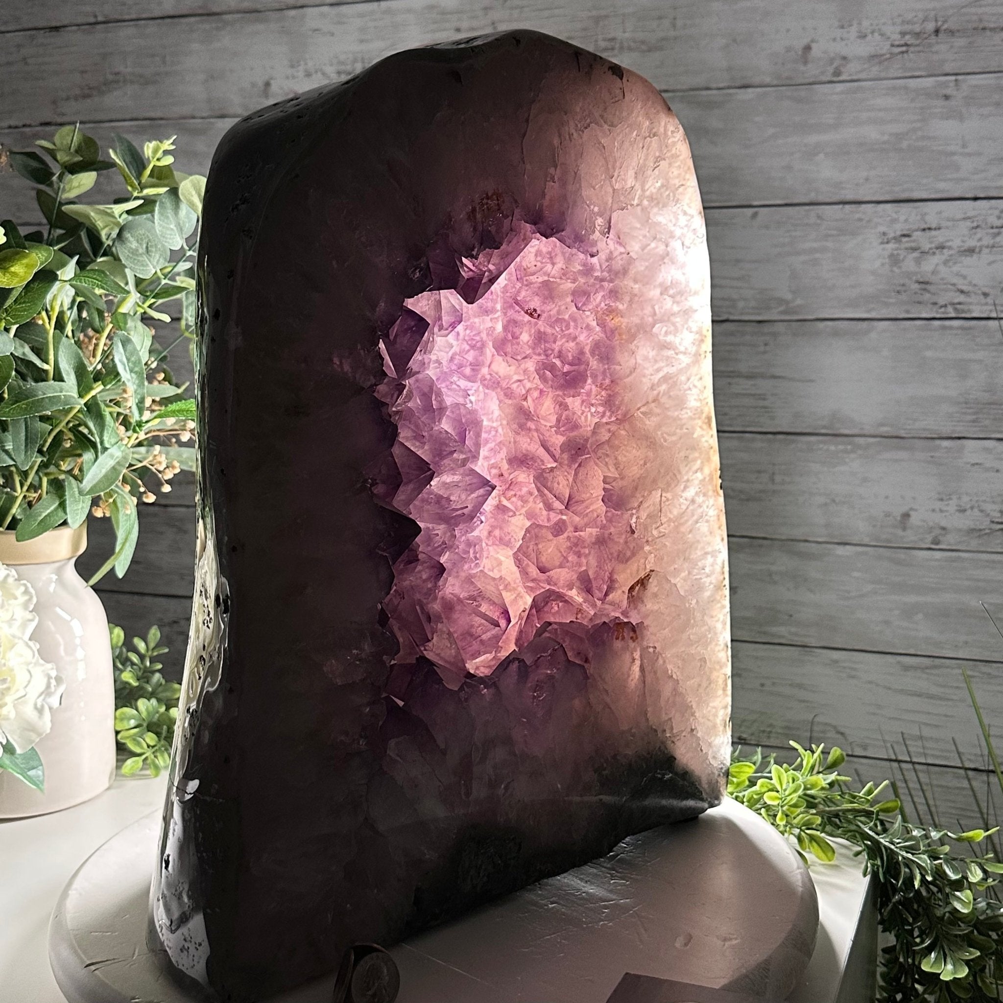 Extra Quality Polished Brazilian Amethyst Cathedral, 66.3 lbs & 16" tall Model #5602-0015 by Brazil Gems - Brazil GemsBrazil GemsExtra Quality Polished Brazilian Amethyst Cathedral, 66.3 lbs & 16" tall Model #5602-0015 by Brazil GemsPolished Cathedrals5602-0015