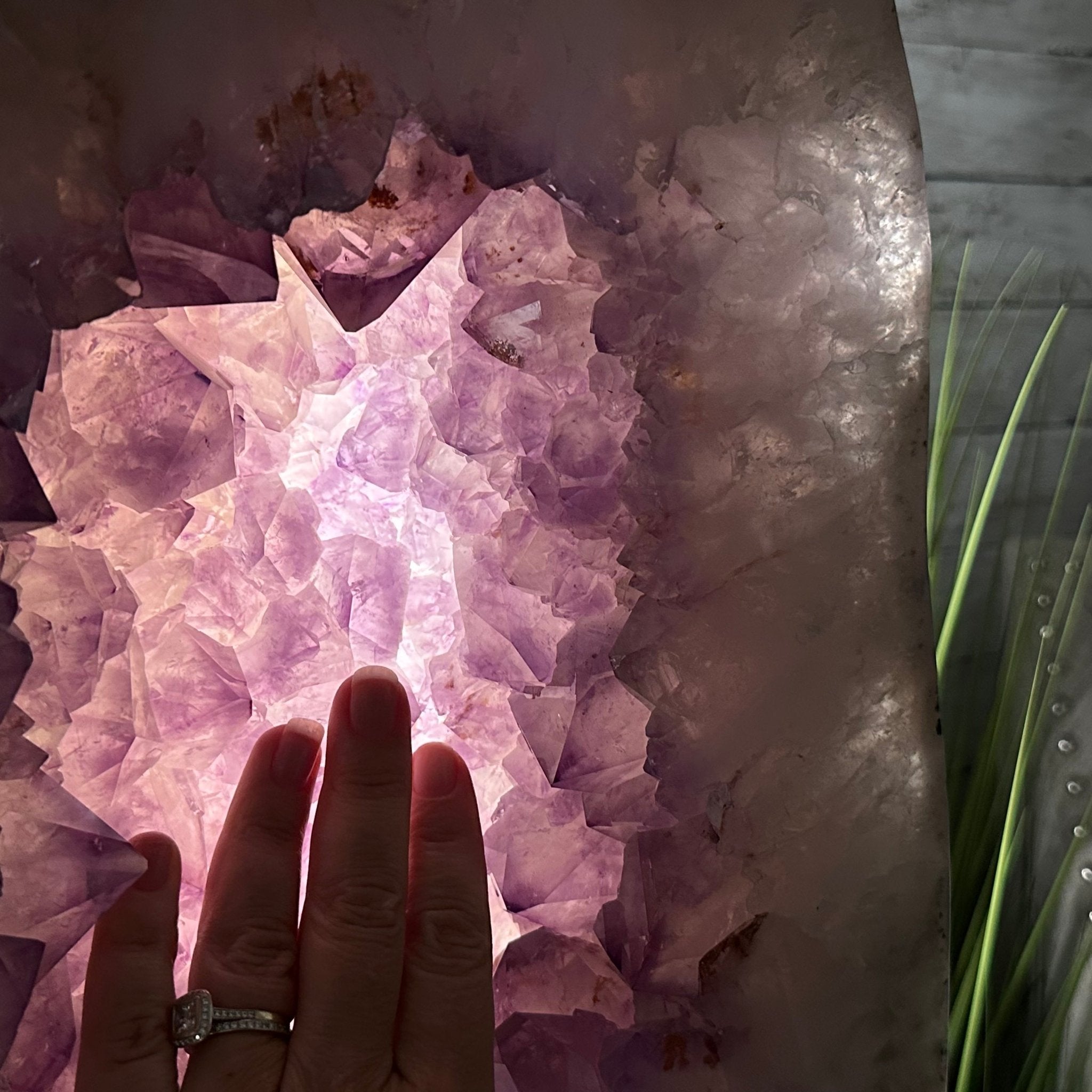 Extra Quality Polished Brazilian Amethyst Cathedral, 66.3 lbs & 16" tall Model #5602-0015 by Brazil Gems - Brazil GemsBrazil GemsExtra Quality Polished Brazilian Amethyst Cathedral, 66.3 lbs & 16" tall Model #5602-0015 by Brazil GemsPolished Cathedrals5602-0015