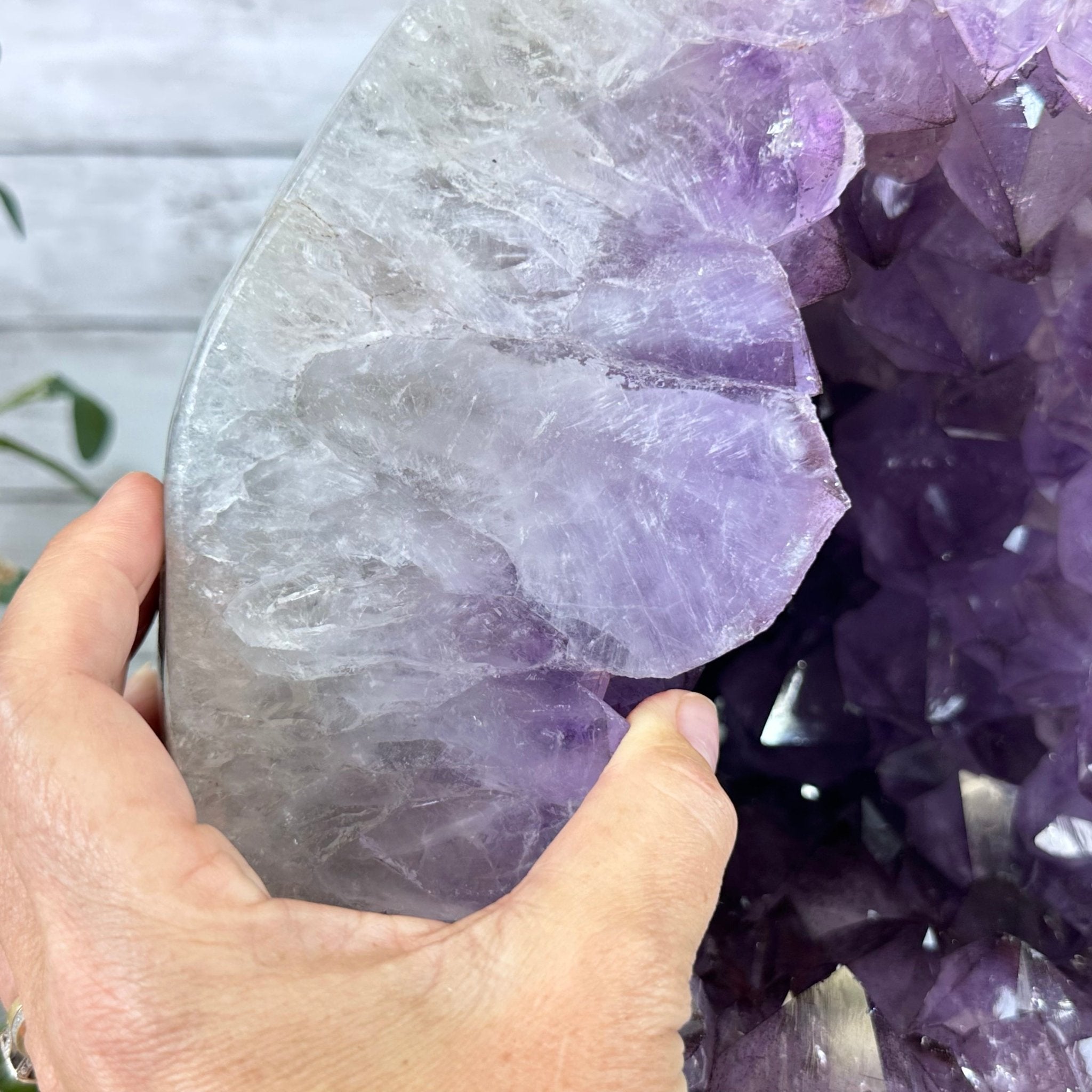 Extra Quality Polished Brazilian Amethyst Cathedral, 70.1 lbs & 13.5" tall Model #5602-0016 by Brazil Gems - Brazil GemsBrazil GemsExtra Quality Polished Brazilian Amethyst Cathedral, 70.1 lbs & 13.5" tall Model #5602-0016 by Brazil GemsPolished Cathedrals5602-0016