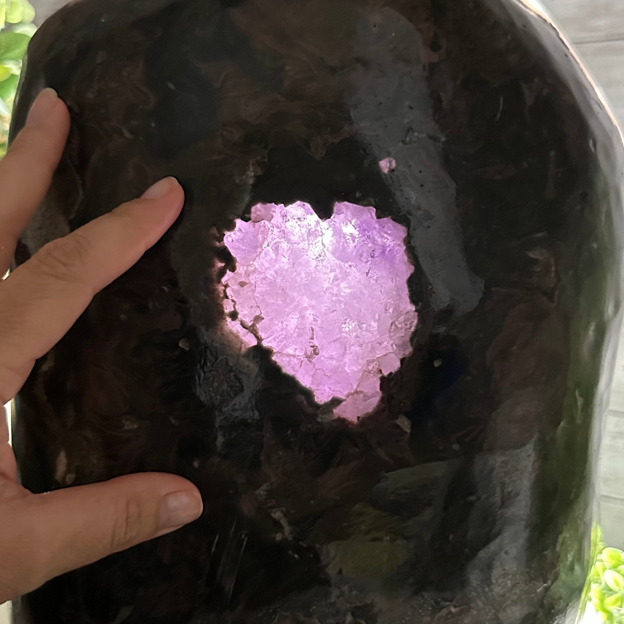 Extra Quality Polished Brazilian Amethyst Cathedral, 70.1 lbs & 13.5" tall Model #5602-0016 by Brazil Gems - Brazil GemsBrazil GemsExtra Quality Polished Brazilian Amethyst Cathedral, 70.1 lbs & 13.5" tall Model #5602-0016 by Brazil GemsPolished Cathedrals5602-0016