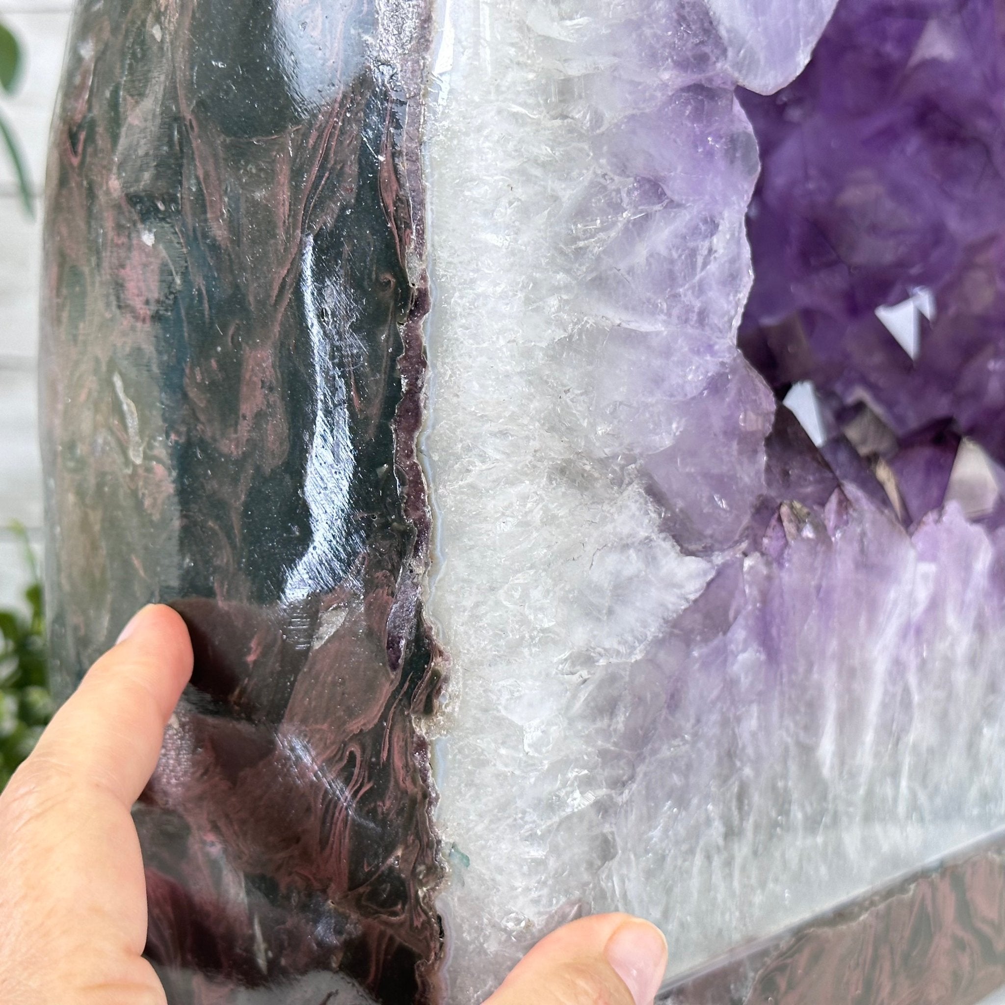 Extra Quality Polished Brazilian Amethyst Cathedral, 70.1 lbs & 13.5" tall Model #5602-0016 by Brazil Gems - Brazil GemsBrazil GemsExtra Quality Polished Brazilian Amethyst Cathedral, 70.1 lbs & 13.5" tall Model #5602-0016 by Brazil GemsPolished Cathedrals5602-0016
