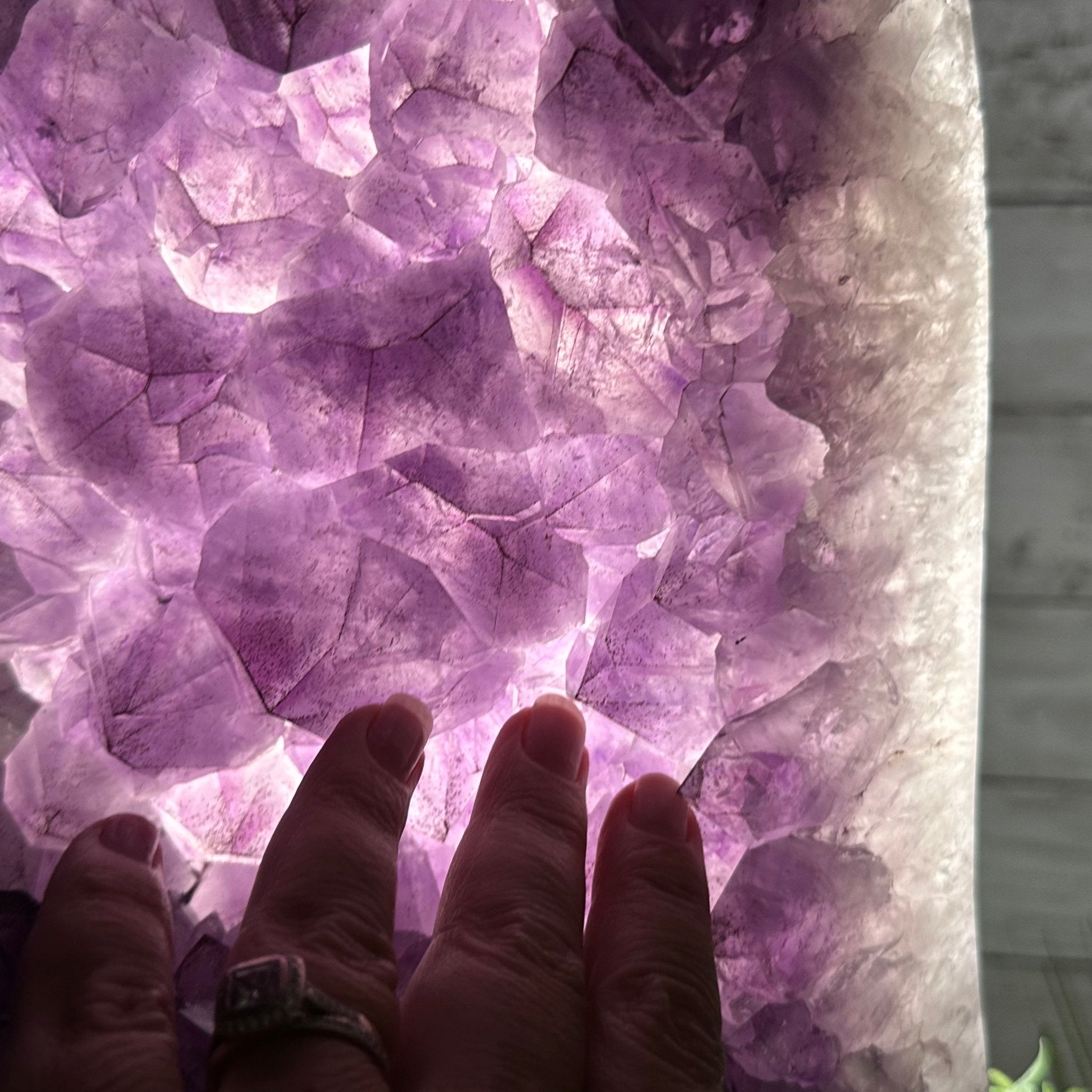 Extra Quality Polished Brazilian Amethyst Cathedral, 70.1 lbs & 13.5" tall Model #5602-0016 by Brazil Gems - Brazil GemsBrazil GemsExtra Quality Polished Brazilian Amethyst Cathedral, 70.1 lbs & 13.5" tall Model #5602-0016 by Brazil GemsPolished Cathedrals5602-0016