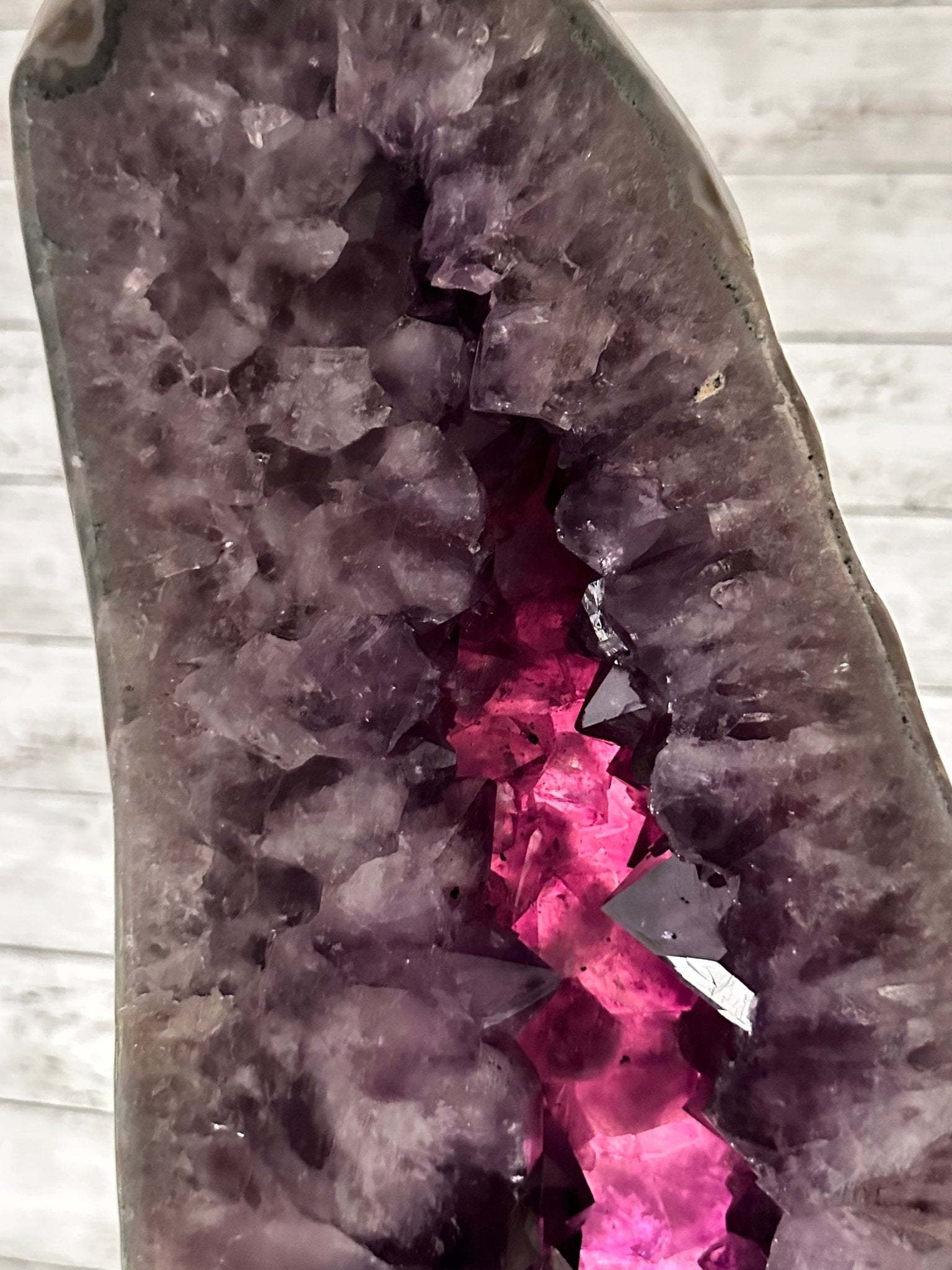 Extra Quality Polished Brazilian Amethyst Cathedral, 70.9 lbs & 28.7" tall Model #5602-0177 by Brazil Gems - Brazil GemsBrazil GemsExtra Quality Polished Brazilian Amethyst Cathedral, 70.9 lbs & 28.7" tall Model #5602-0177 by Brazil GemsPolished Cathedrals5602-0177